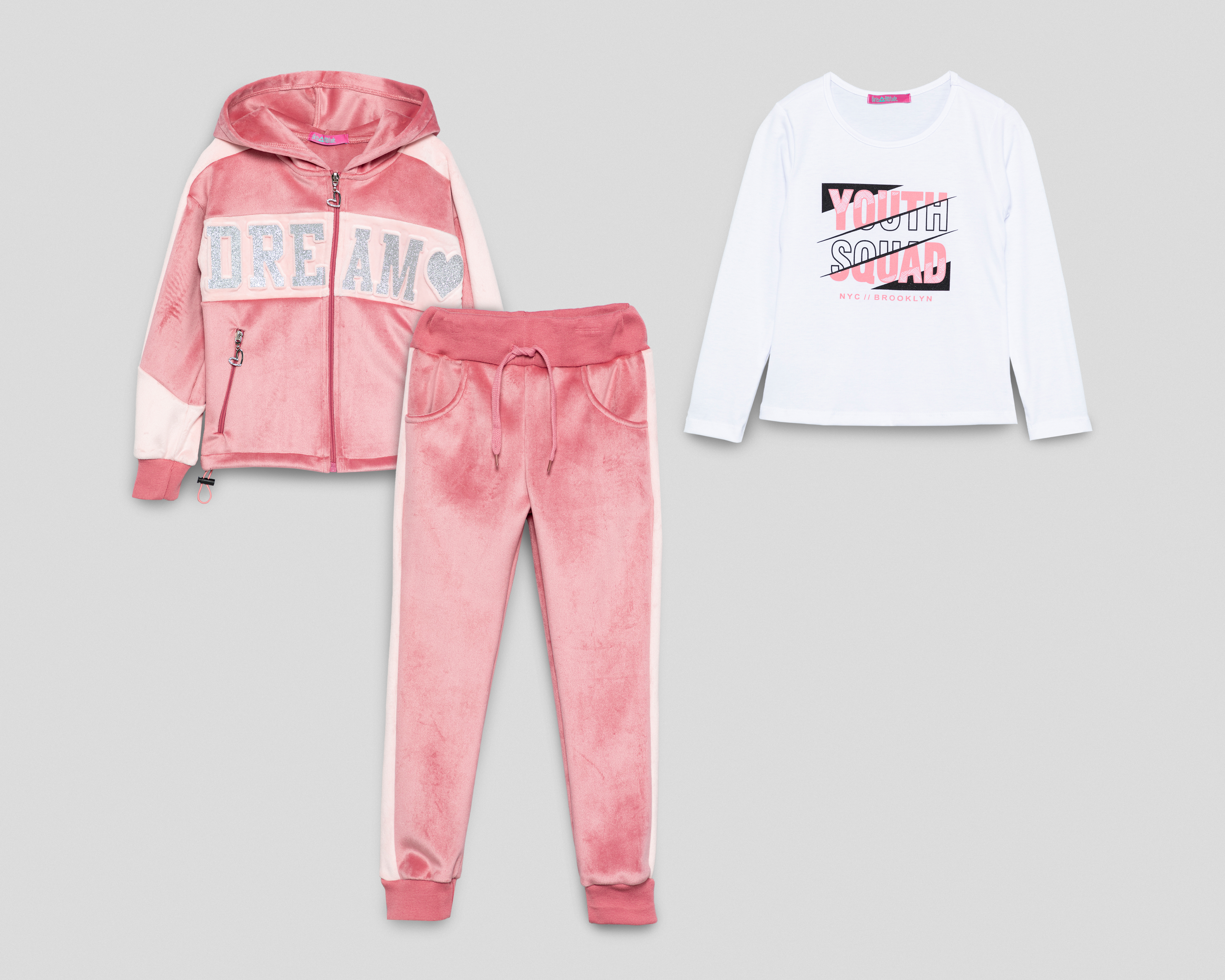 Conjunto de Pants y Suéter Girls Attitude para Niña 3 Piezas