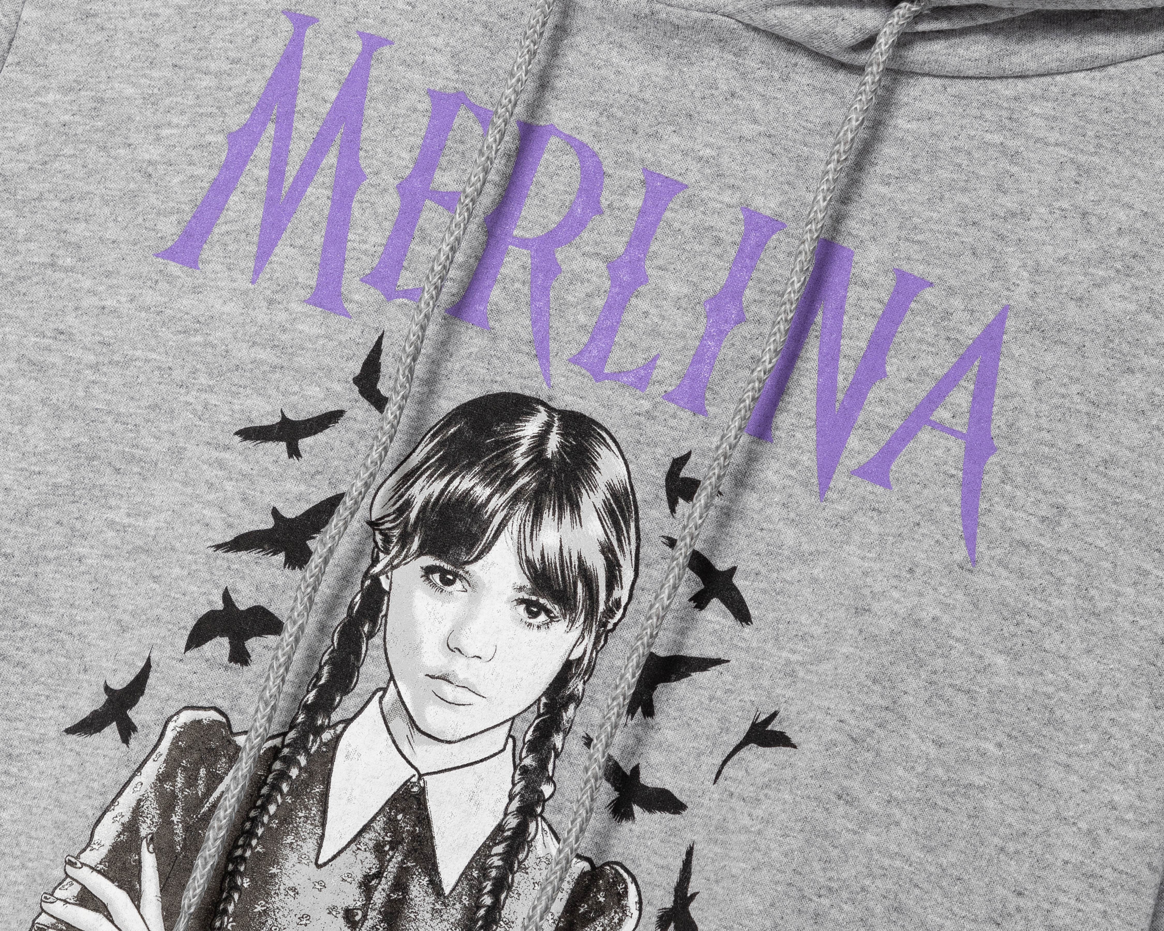 Foto 4 pulgar | Foto 3 | Sudadera Merlina con Gorro Juvenil