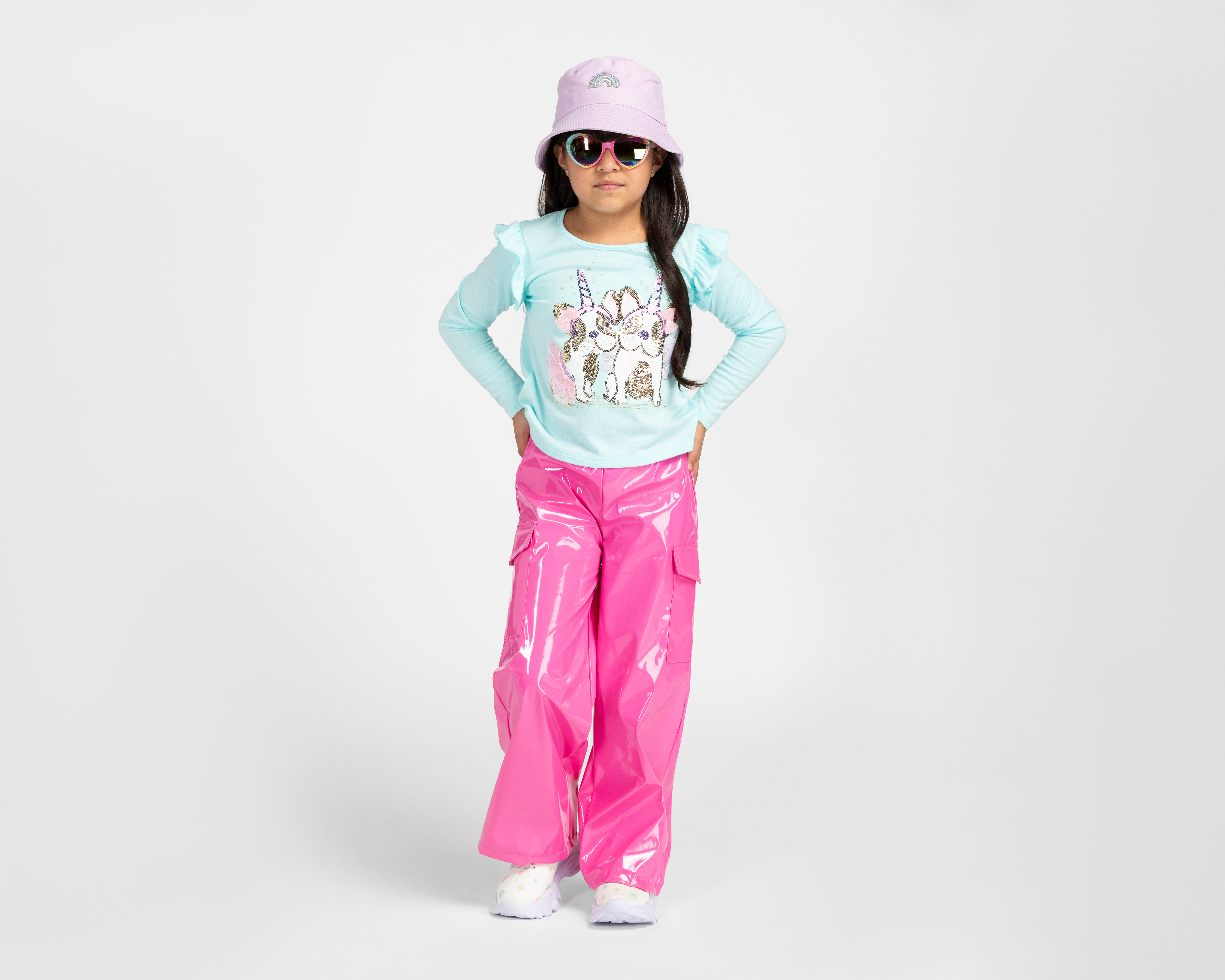 Foto 3 pulgar | Foto 2 | Playera Girls Attitude Manga Larga Estampada para Niña