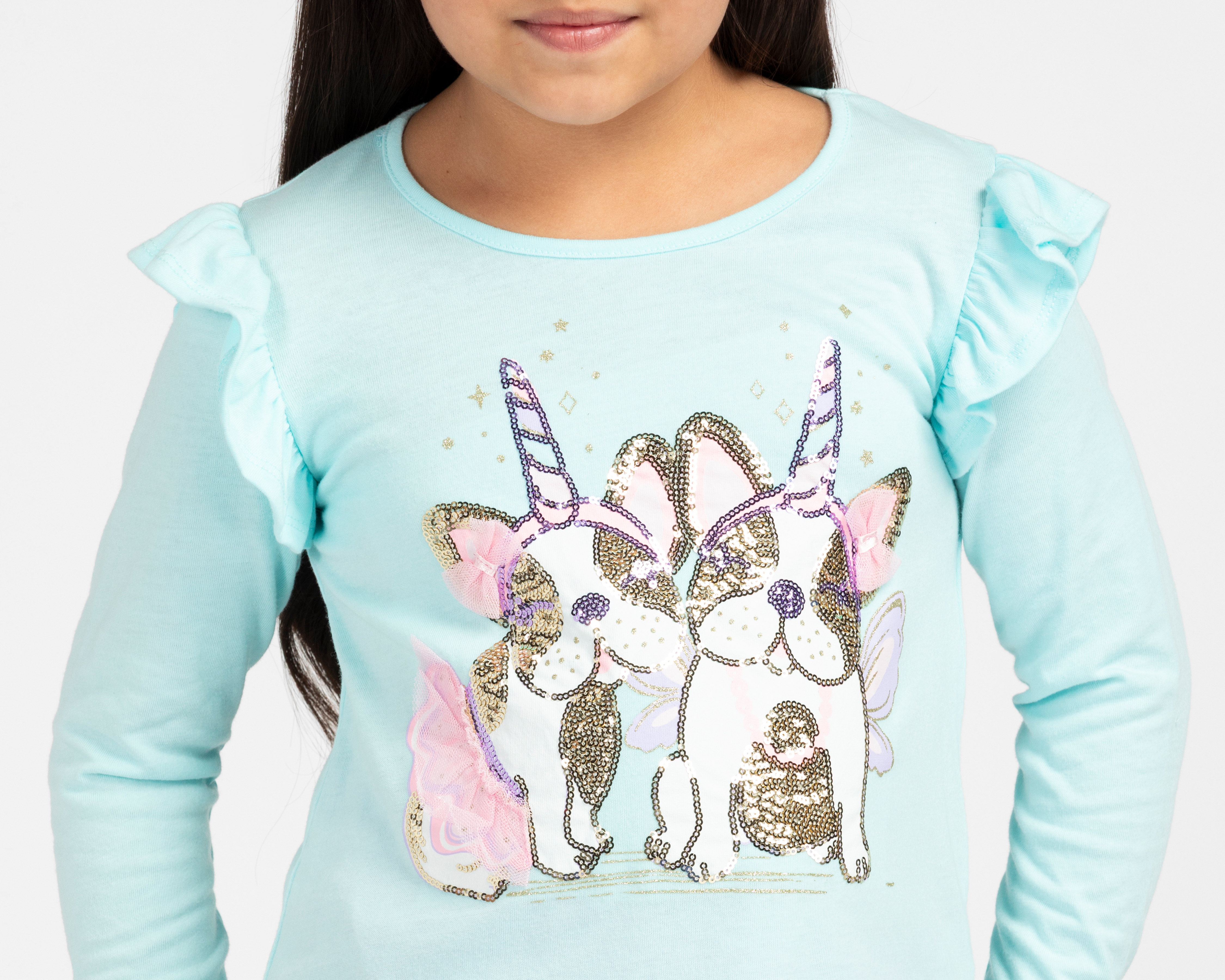 Foto 5 pulgar | Foto 4 | Playera Girls Attitude Manga Larga Estampada para Niña