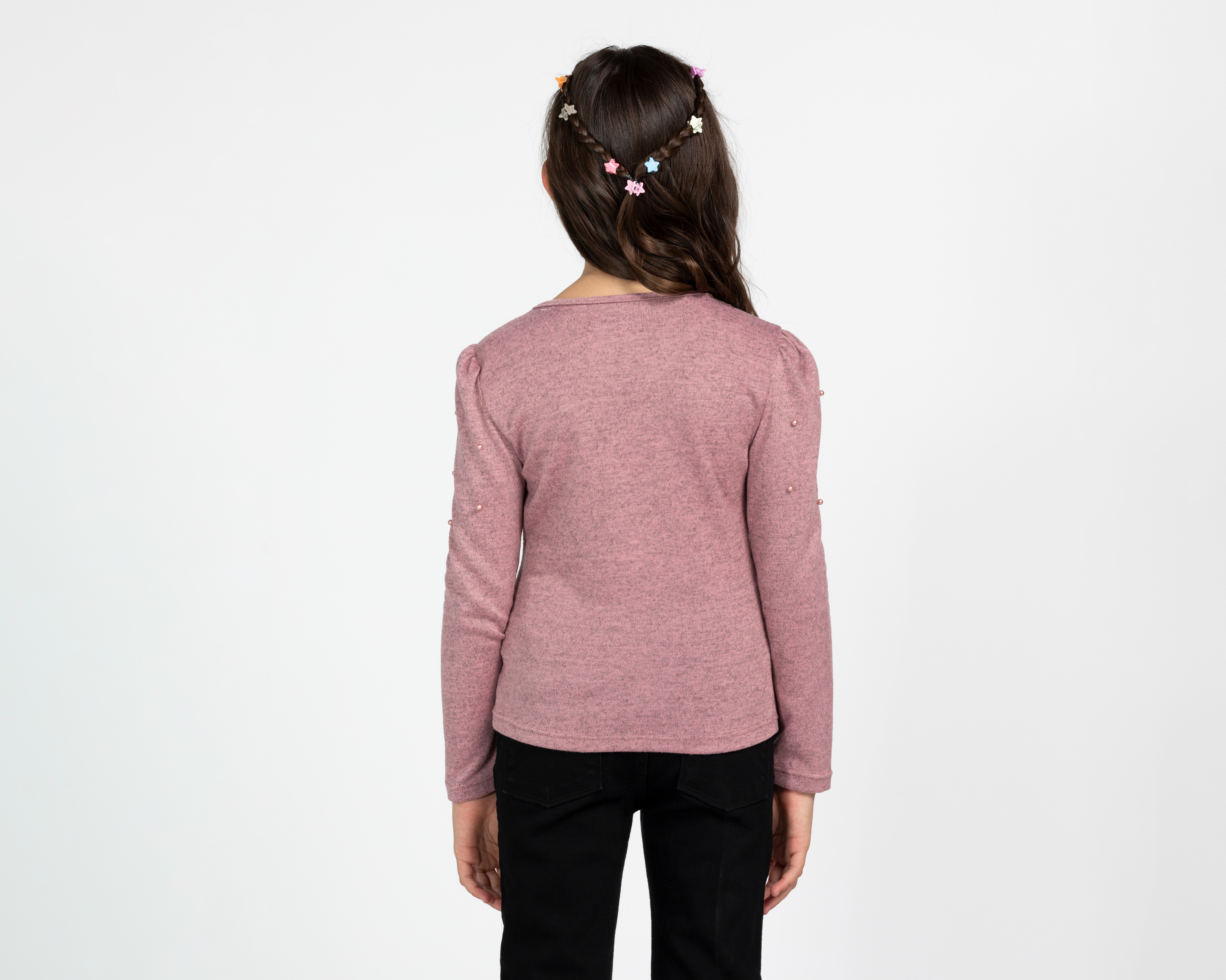 Foto 3 pulgar | Foto 2 | Blusa Girls Attitude Manga Larga Lisa para Niña