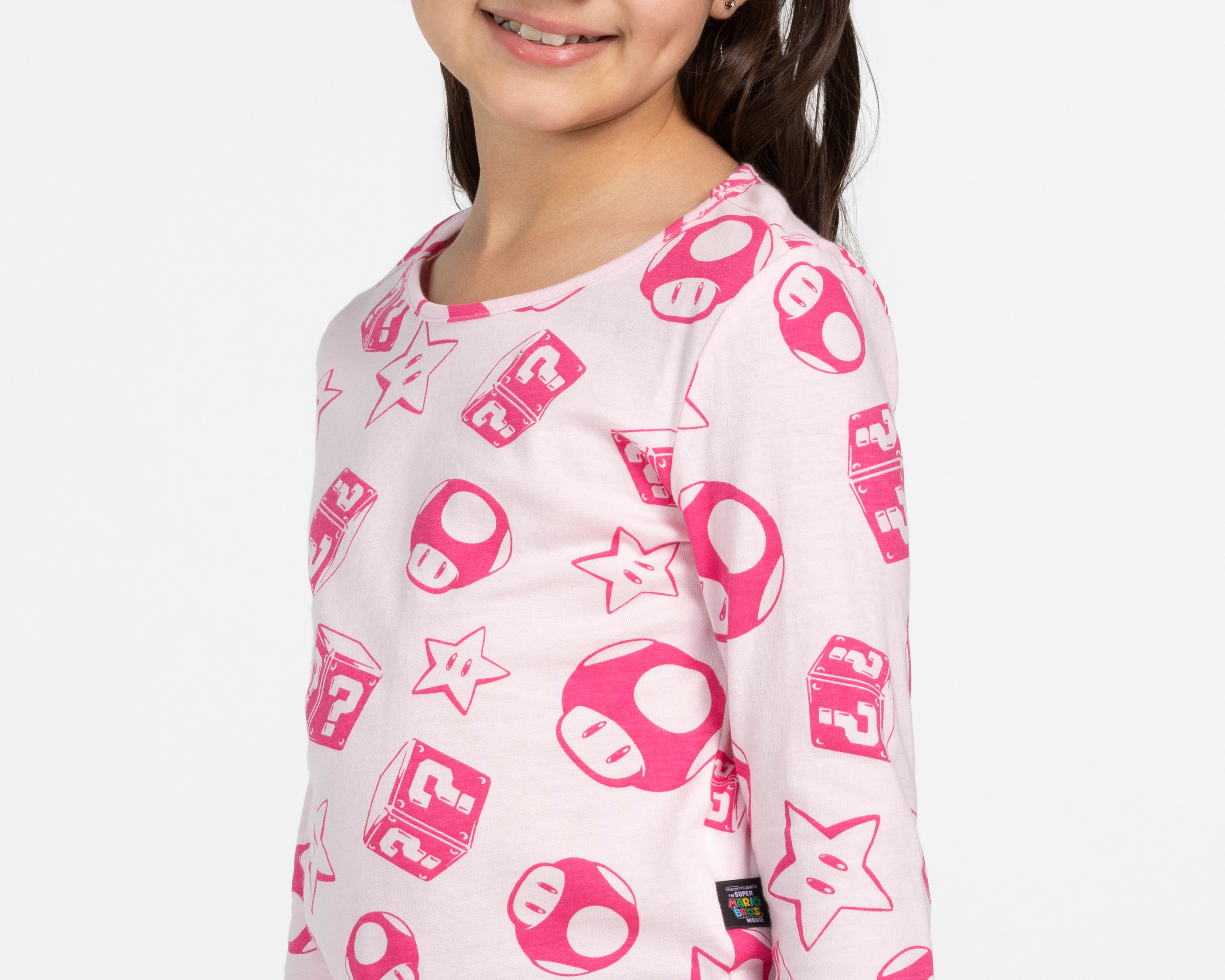 Foto 5 pulgar | Foto 4 | Playera Mario Bros para Niña 2 Piezas