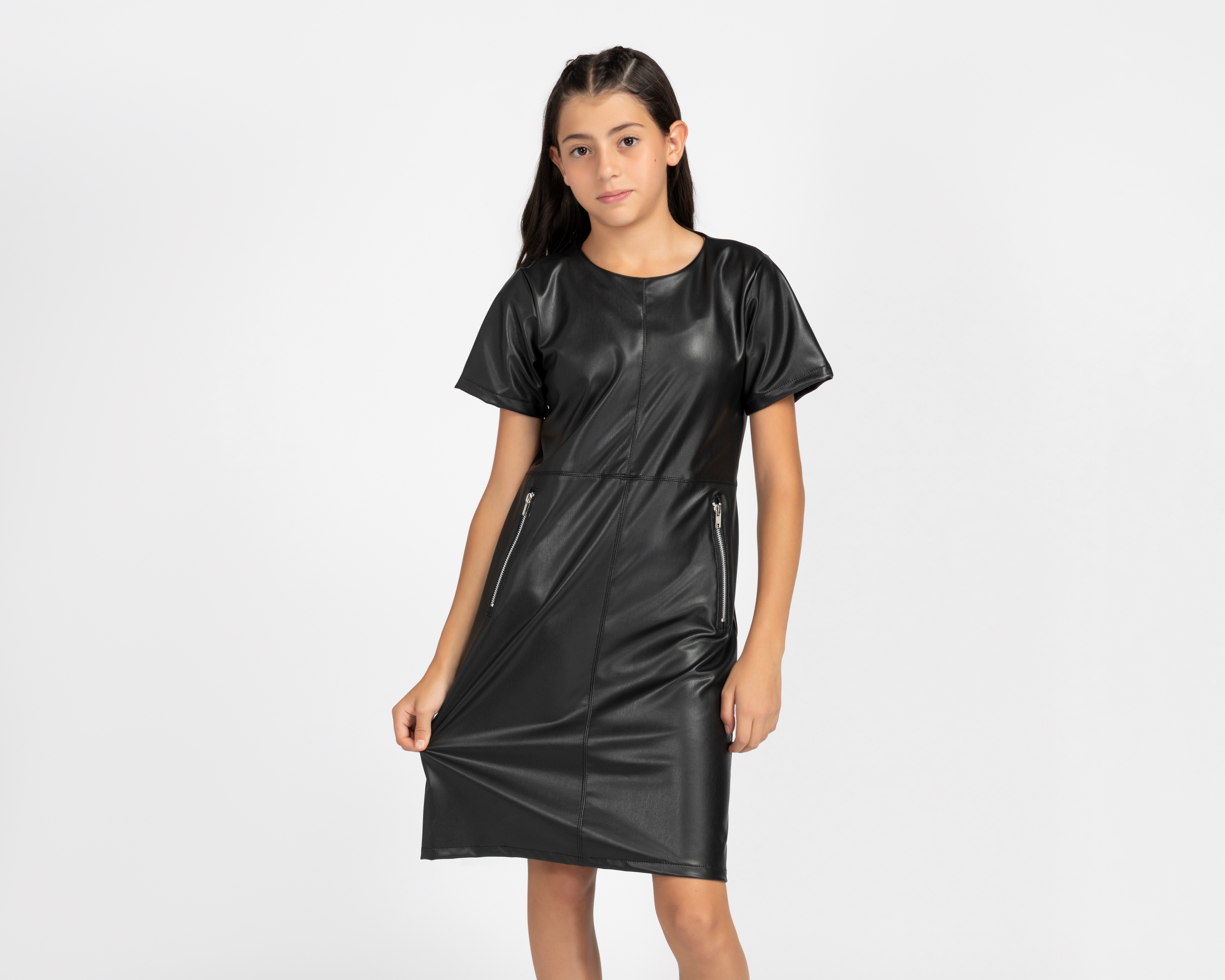 Vestido Negro Girls Attitude Juvenil