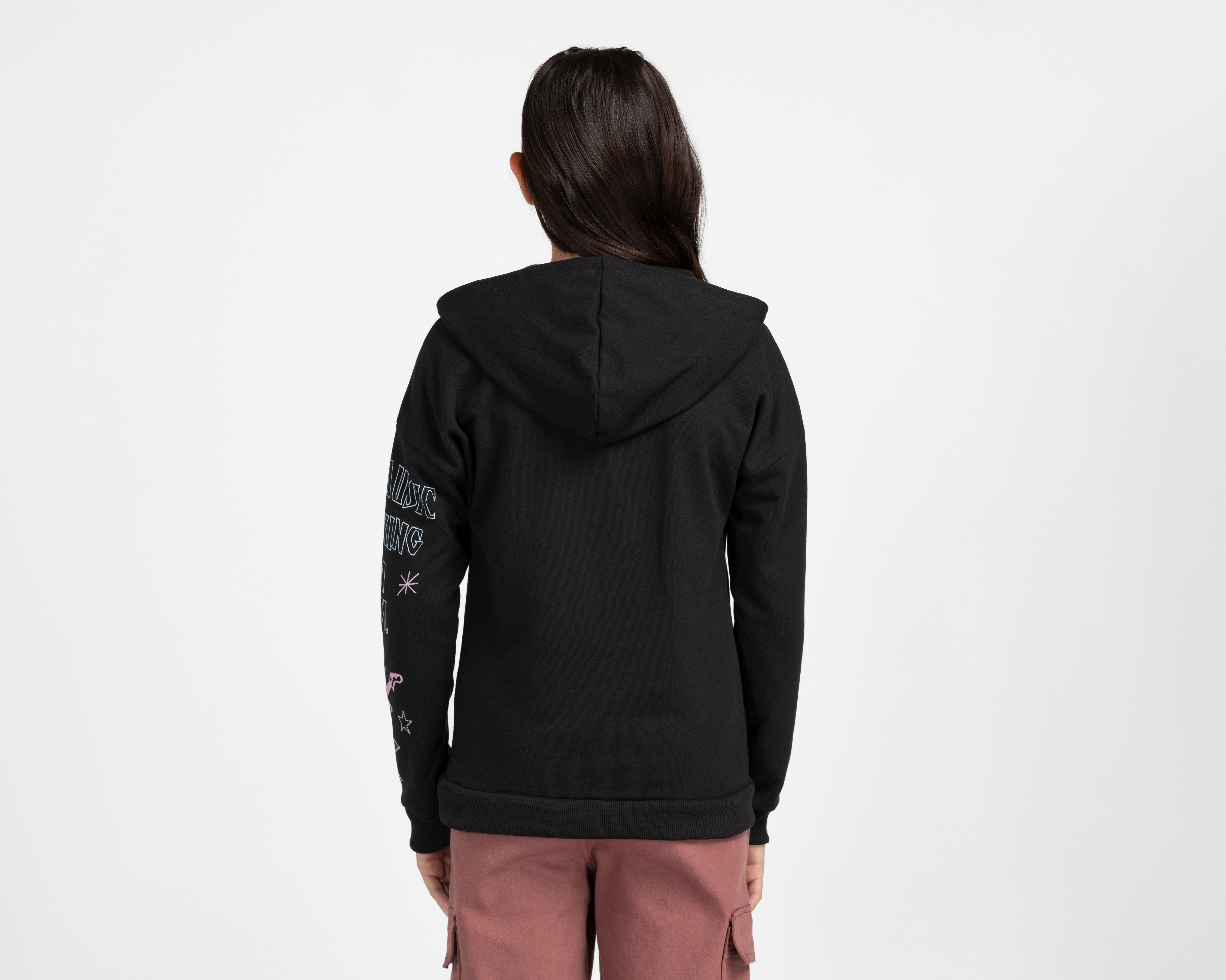 Foto 4 pulgar | Foto 3 | Sudadera Girls Attitude con Gorro para Niña