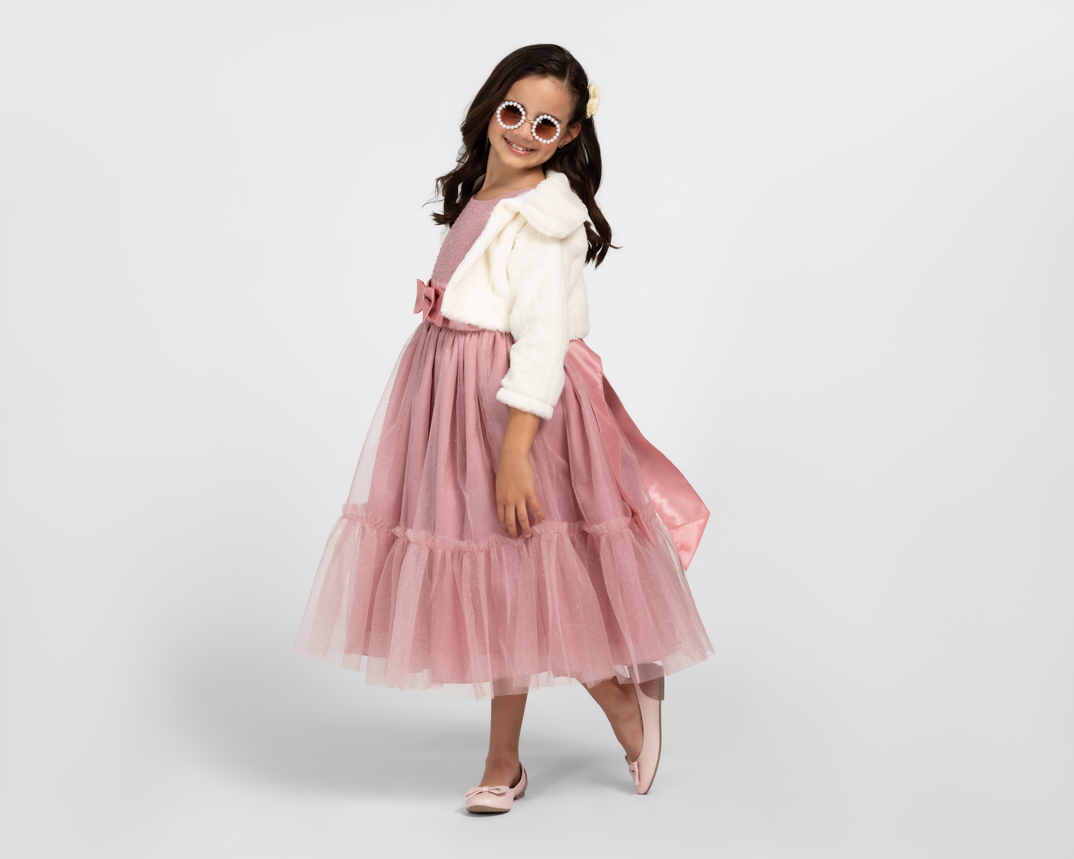 Foto 4 | Foto 4 | Vestido Rosa Girls Attitude para Niña con Torera