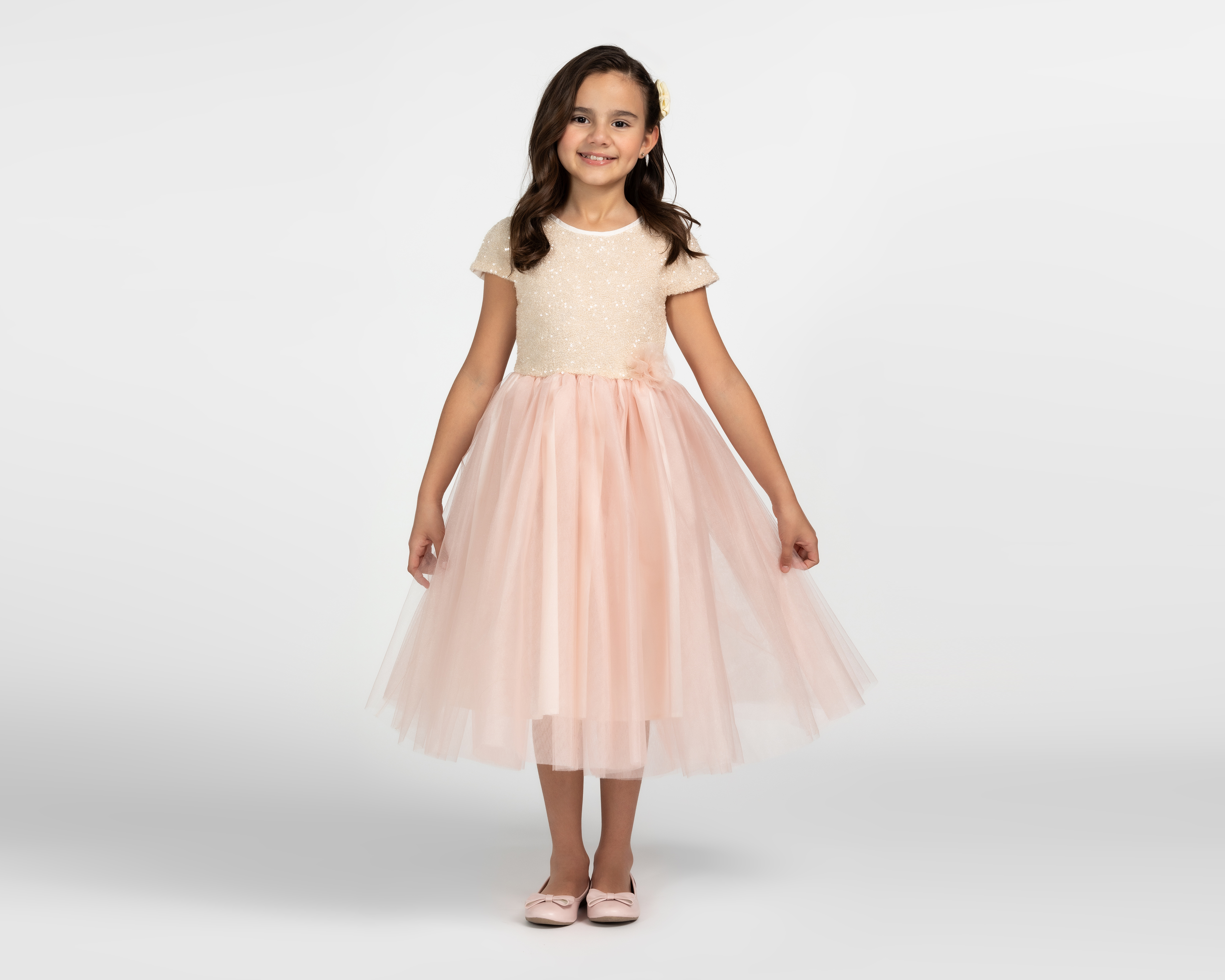 Foto 2 pulgar | Foto 1 | Vestido Rosa Girls Attitude para Niña