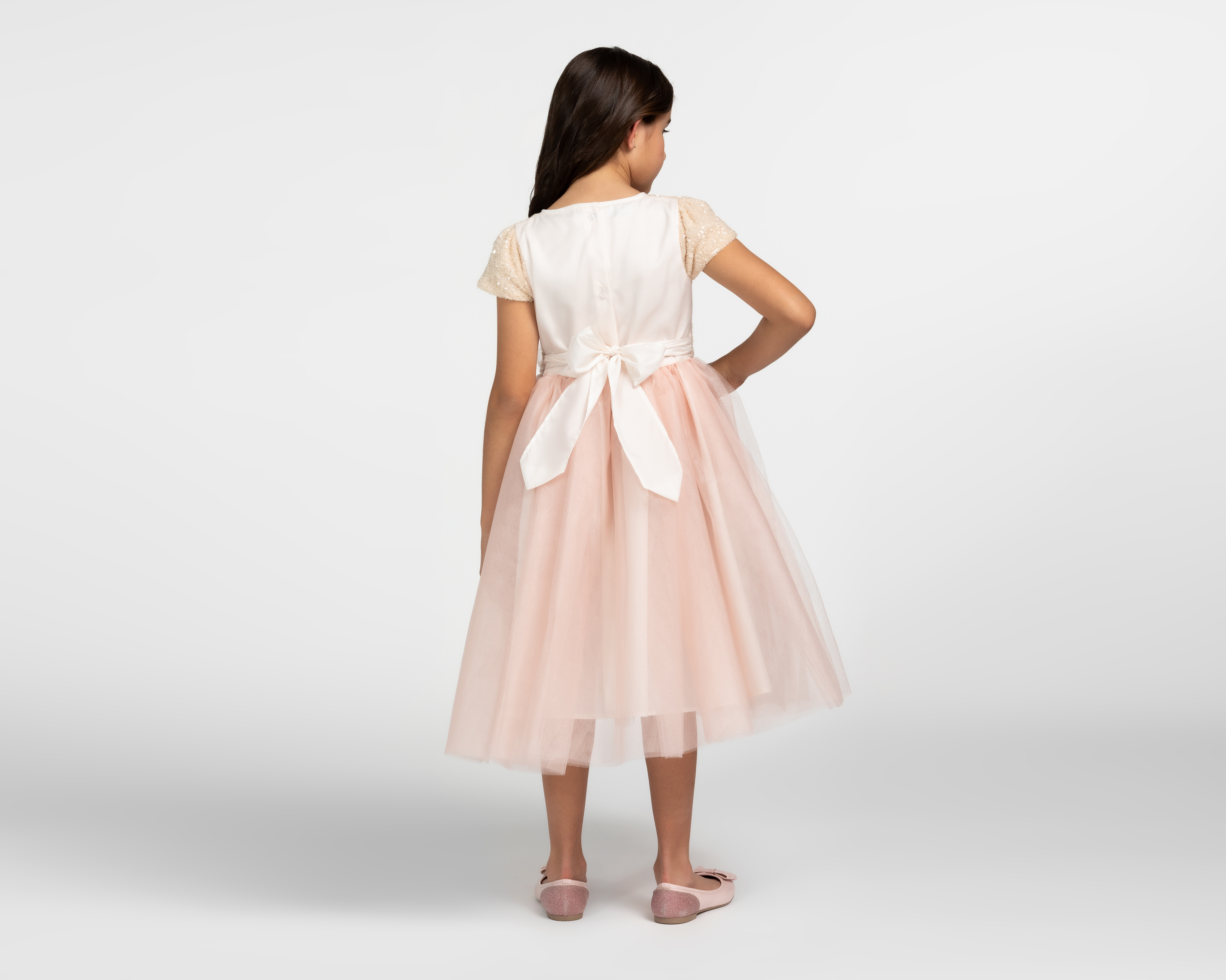 Foto 3 pulgar | Foto 2 | Vestido Rosa Girls Attitude para Niña