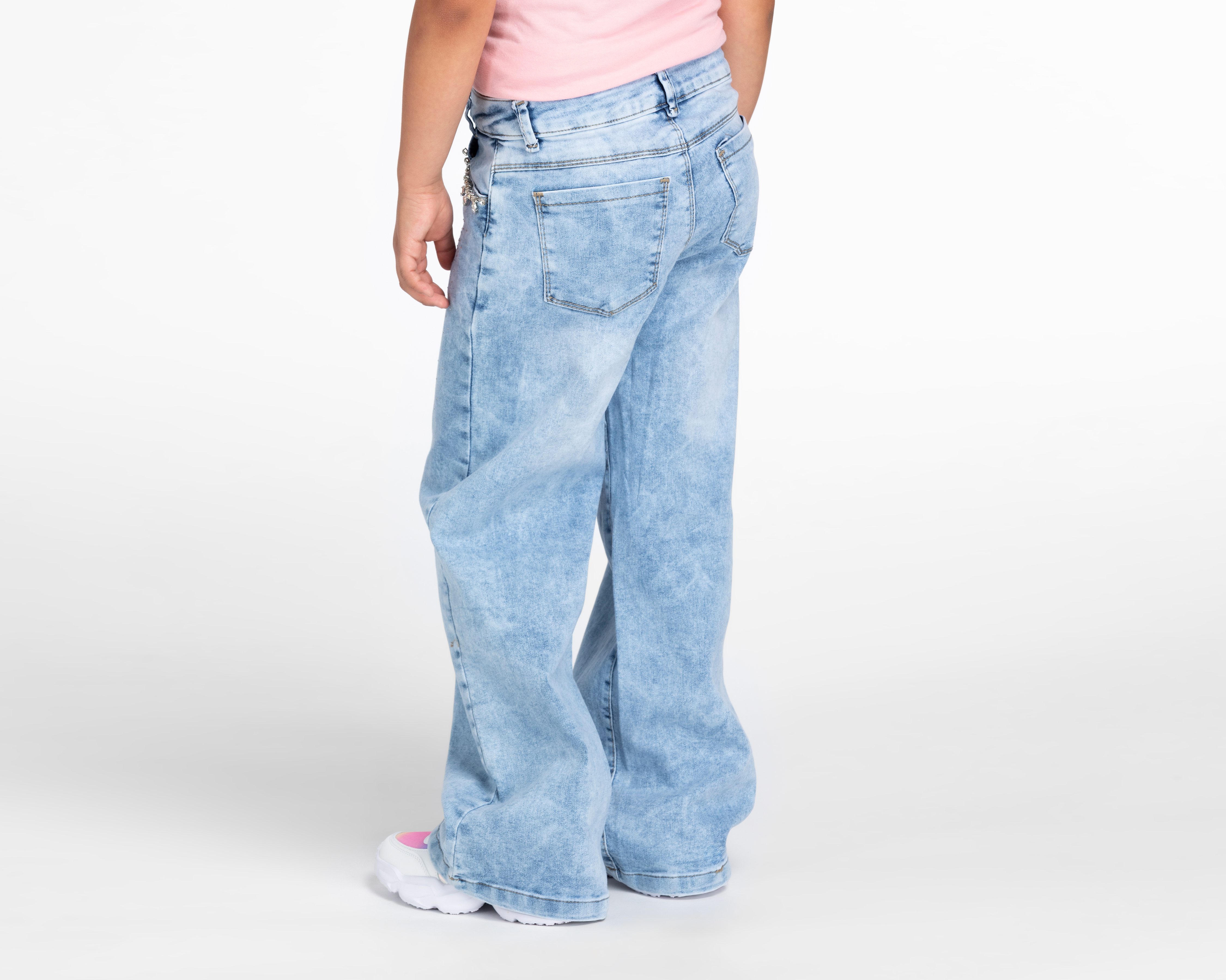 Foto 4 pulgar | Foto 3 | Pantalón Girls Attitude Straight para Niña