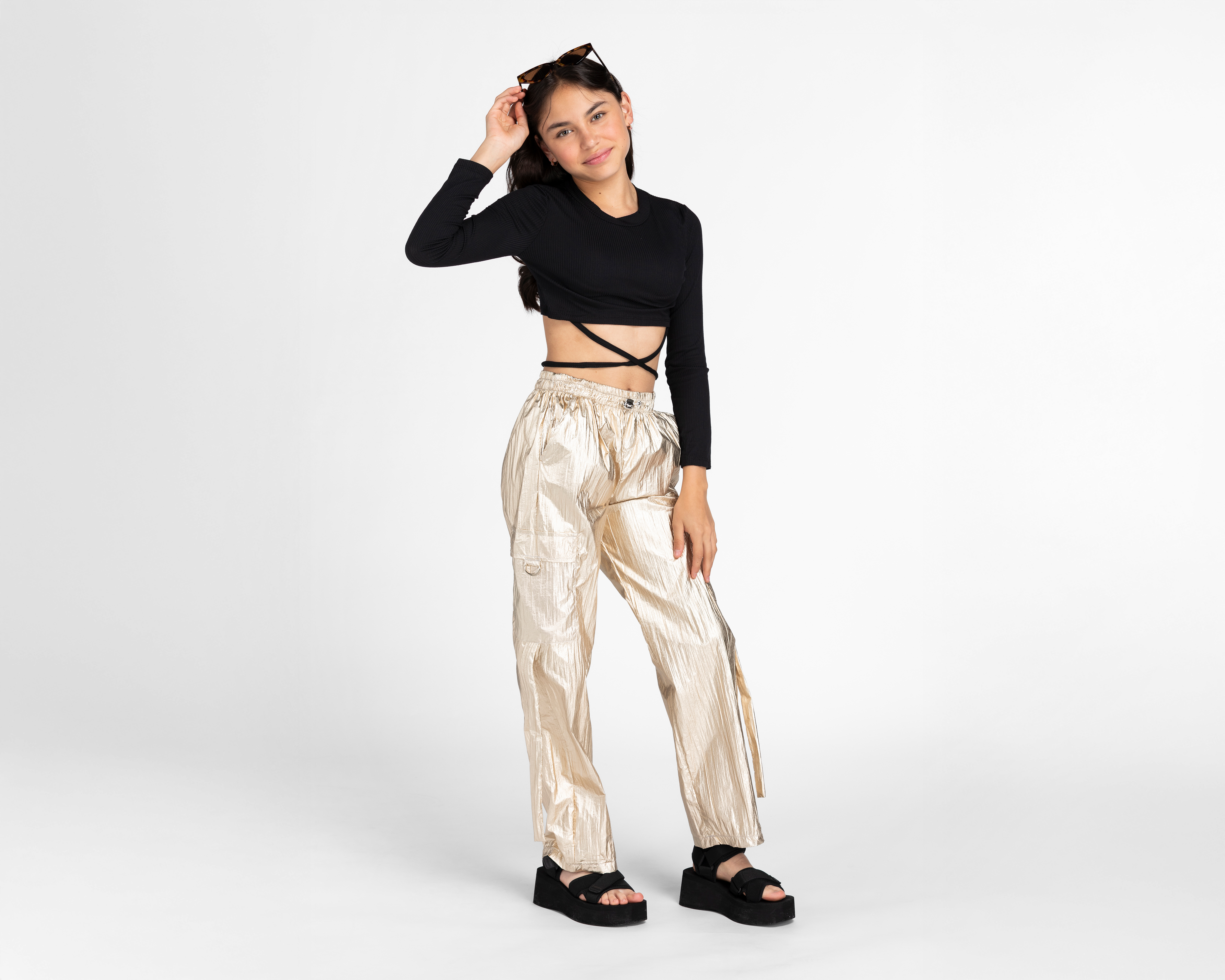 Foto 2 | Foto 2 | Pantalón Girls Attitude Cargo para Niña