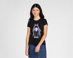 Playera Merlina Manga Corta Estampada para Niña