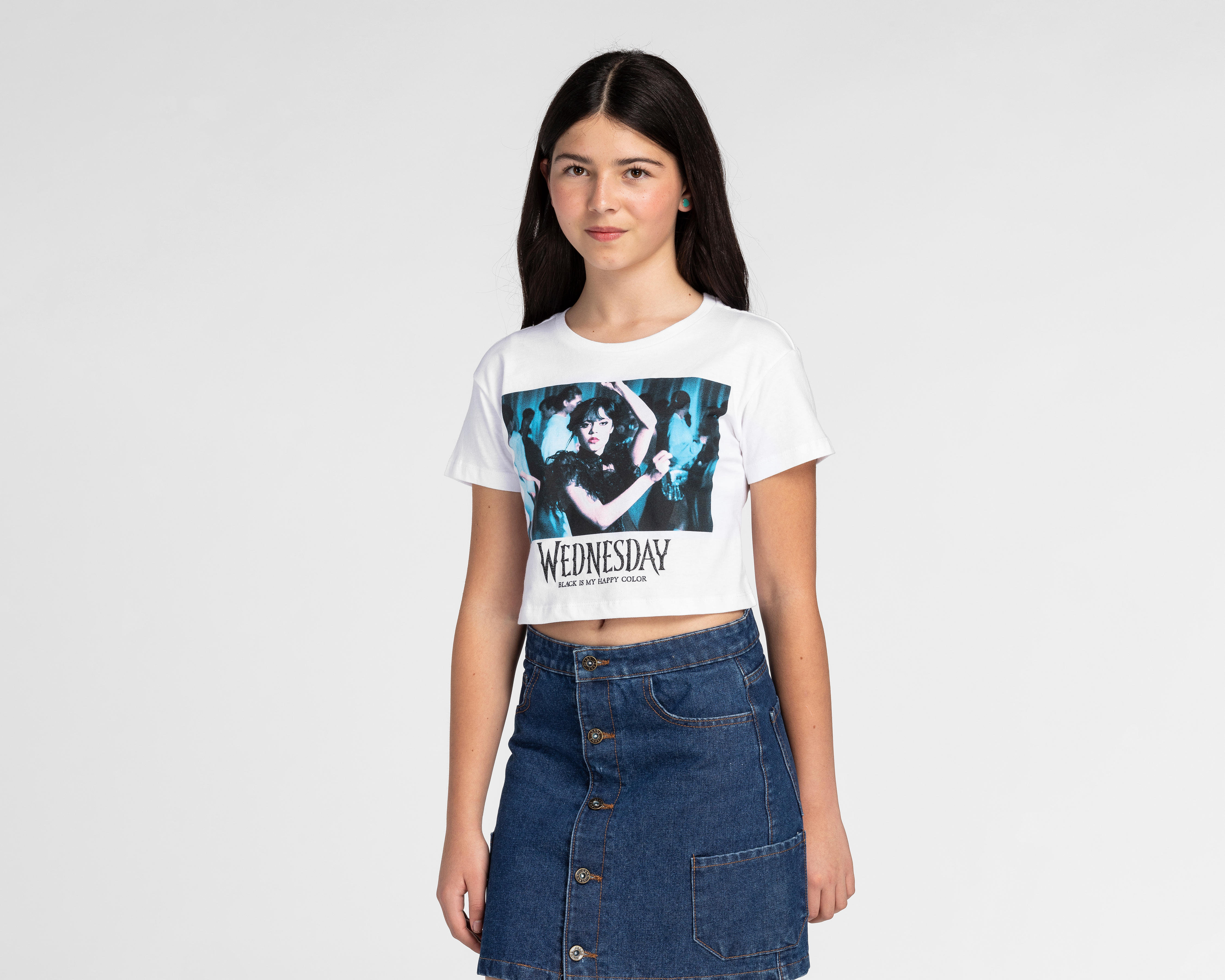 Playera Merlina Manga Corta Juvenil