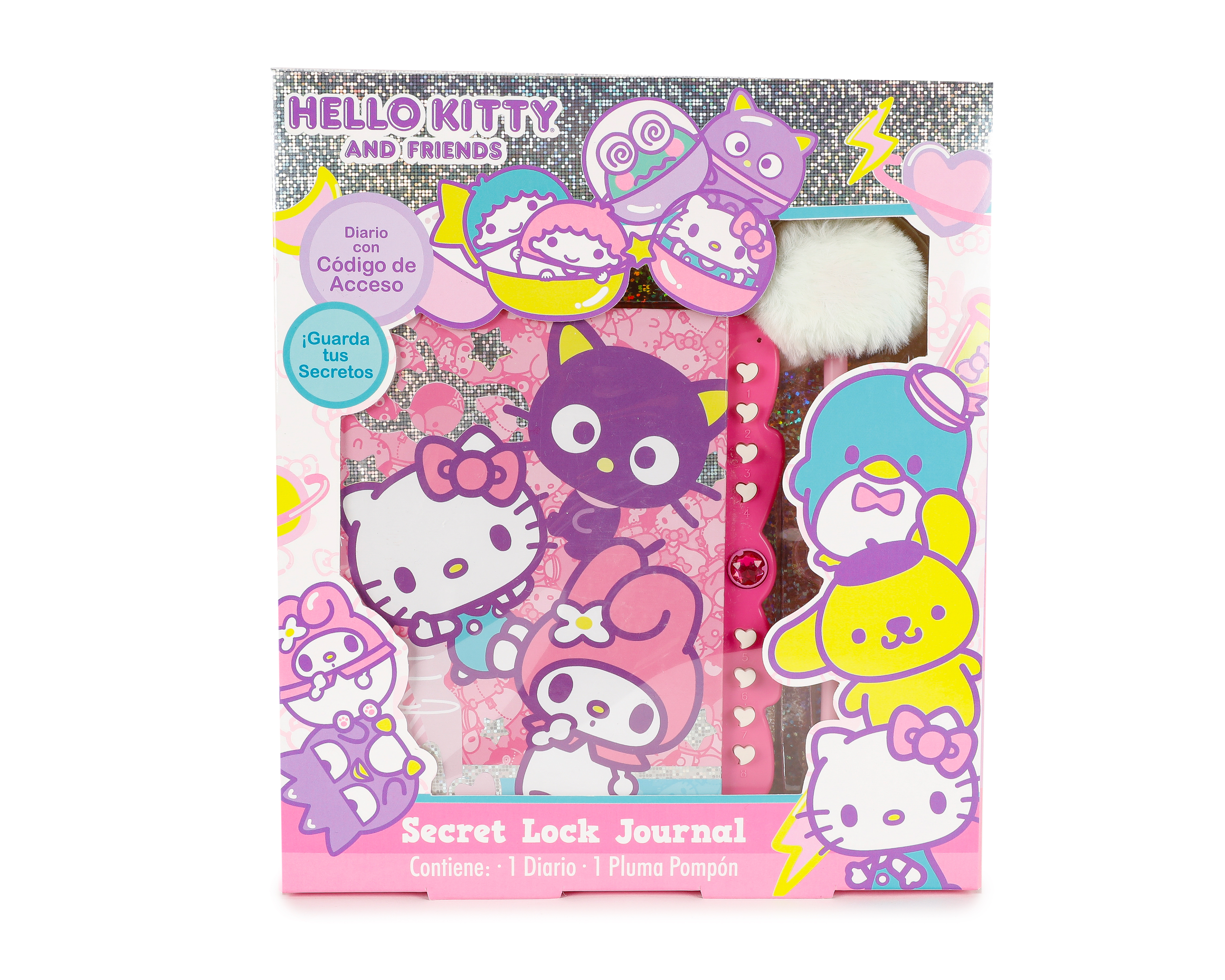 Diario con Código de Acceso Hello Kitty con Accesorio