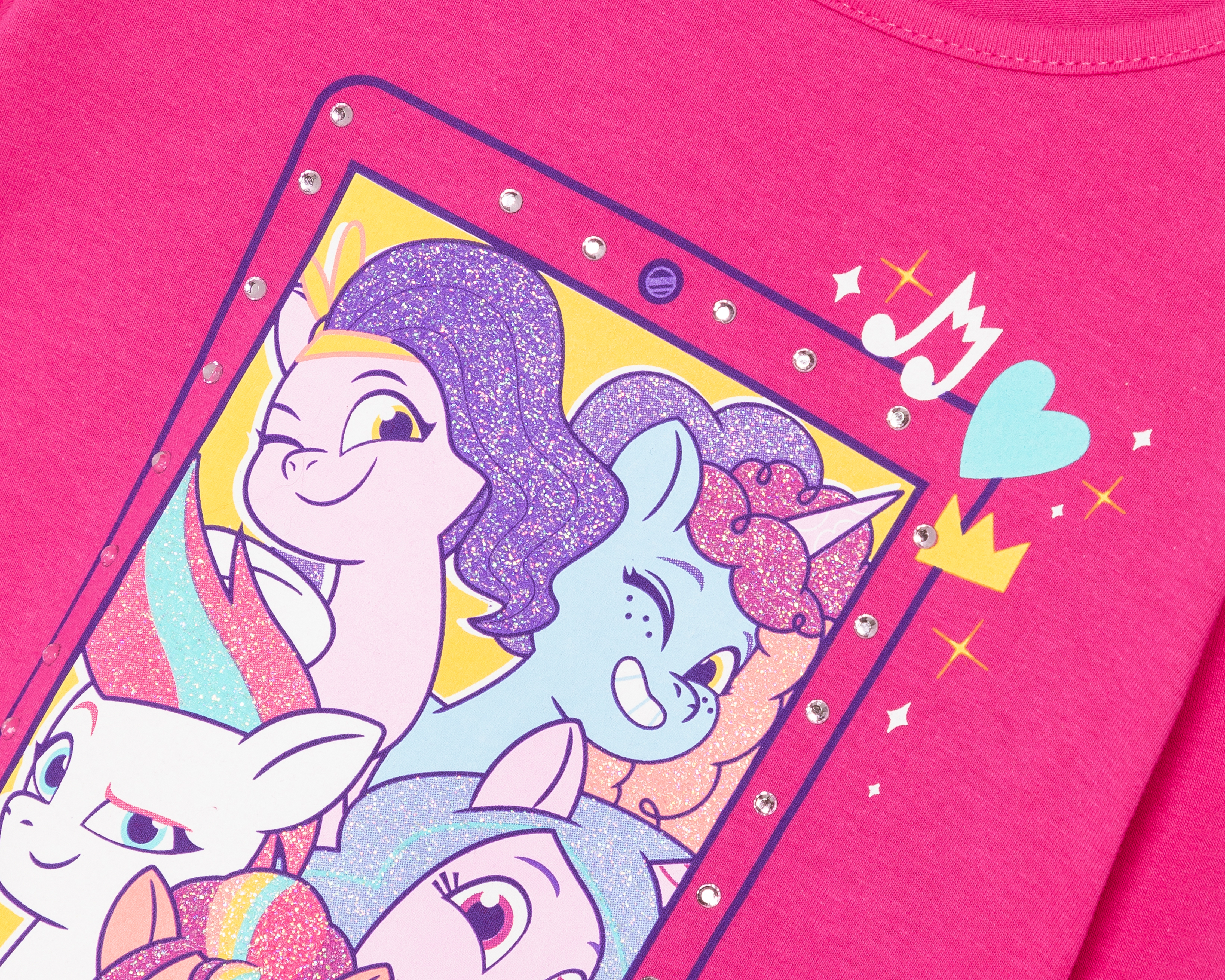 Foto 4 pulgar | Foto 3 | Playera My Little Pony Manga Larga Estampada para Niña