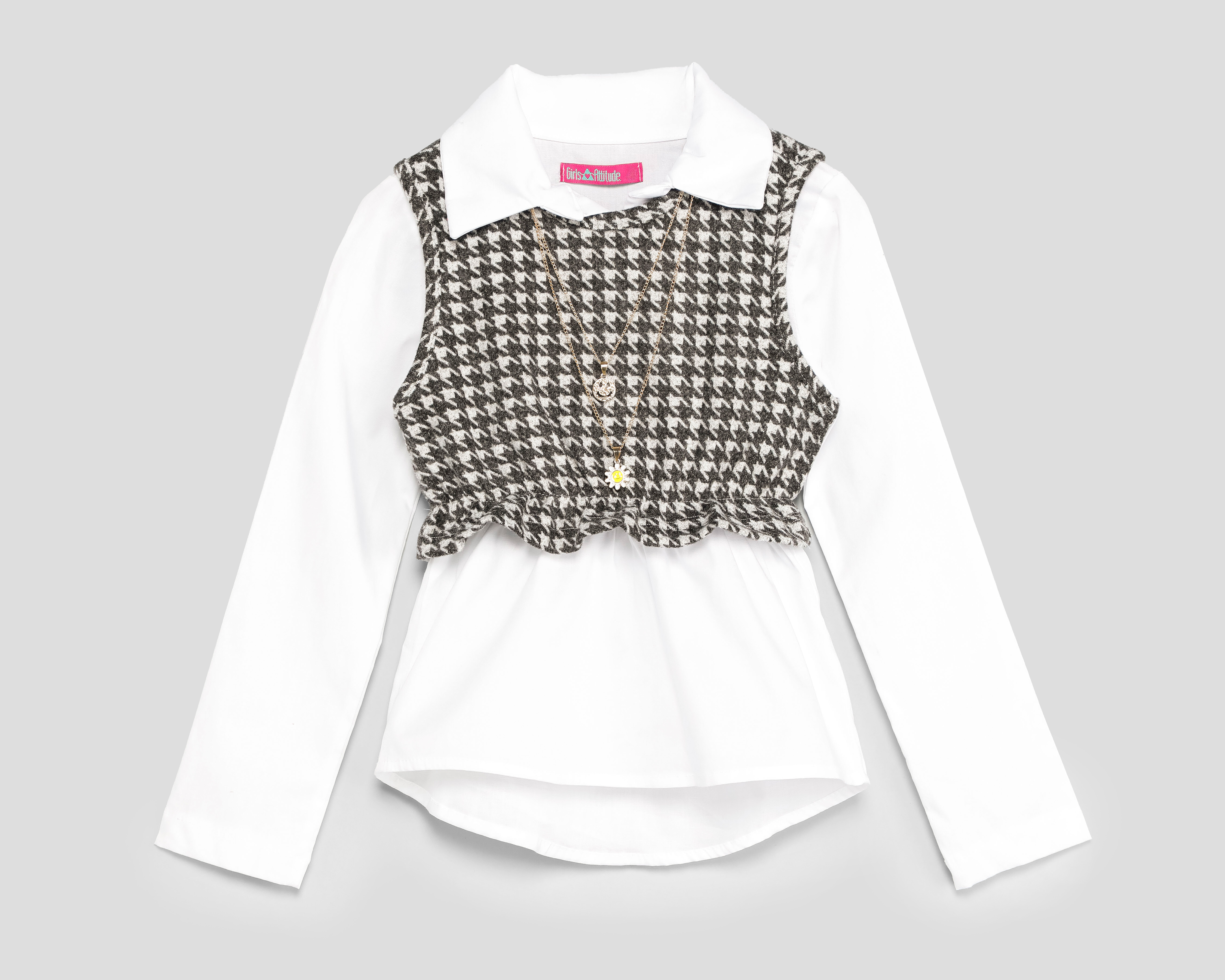 Foto 2 pulgar | Foto 1 | Blusa Girls Attitude Manga Larga para Niña