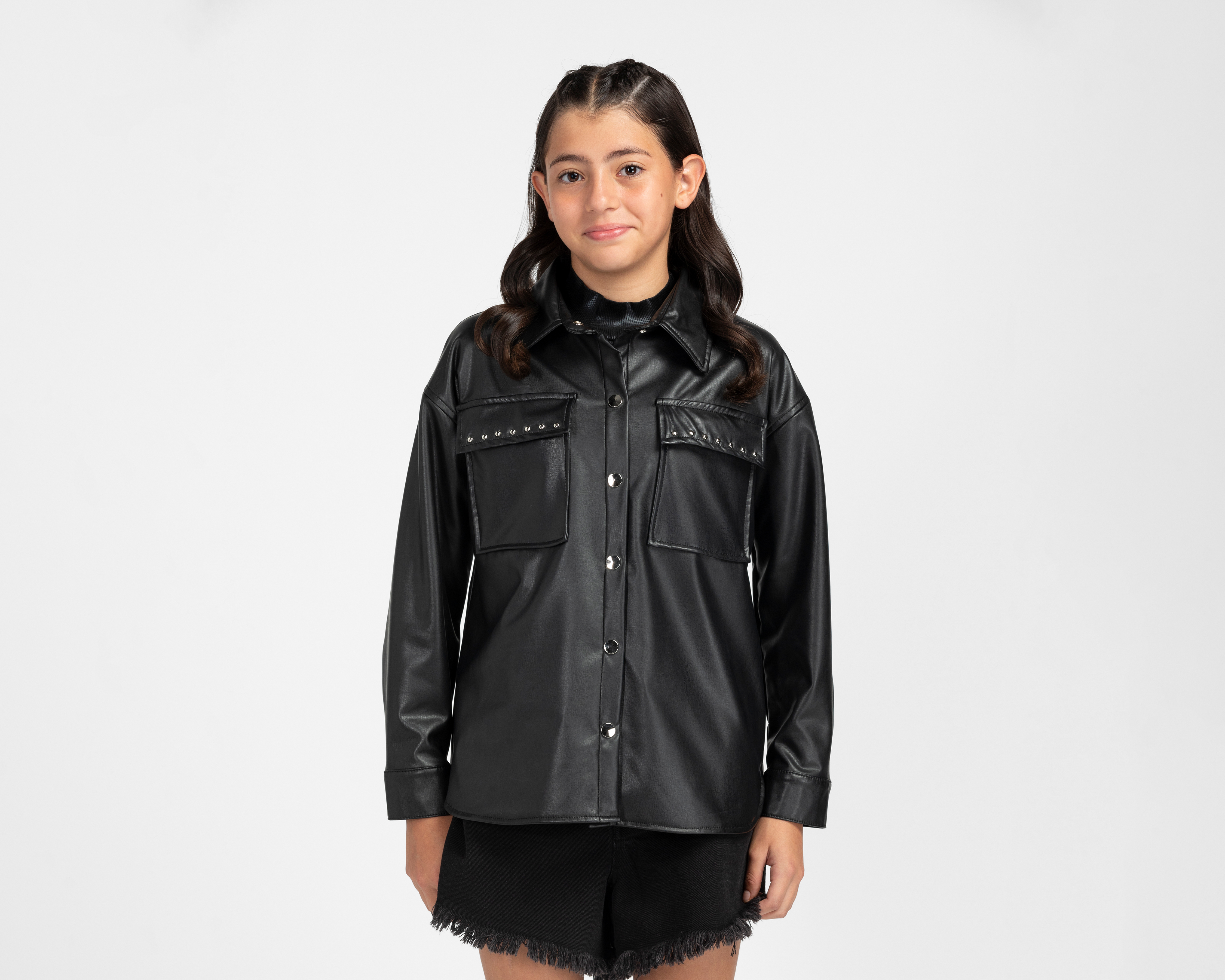 Blusa Girls Attitude Manga Larga Juvenil