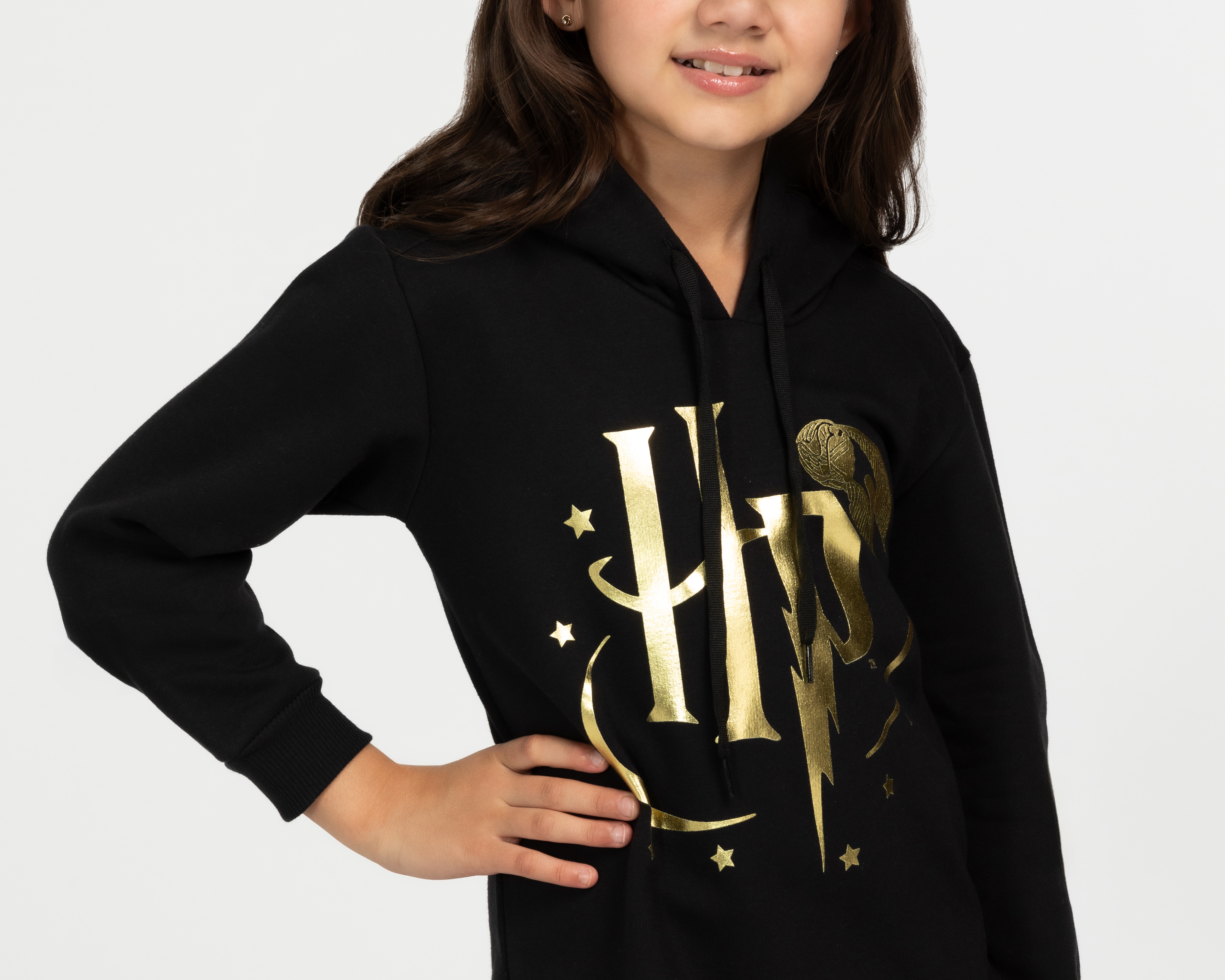 Foto 4 pulgar | Foto 3 | Vestido Sudadera Harry Potter con Gorro para Niña