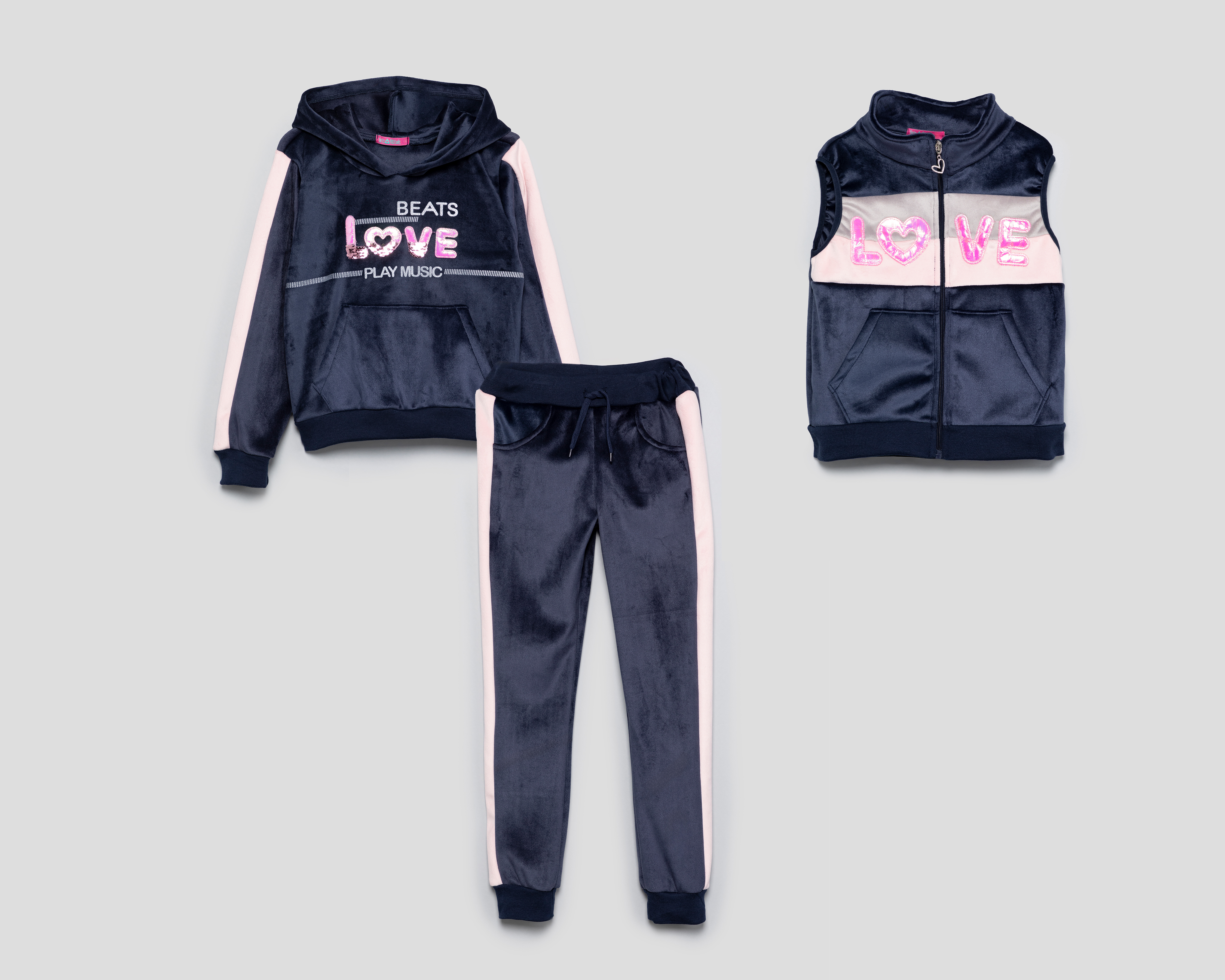 Conjunto de Pants y Chamarra Girls Attitude para niña