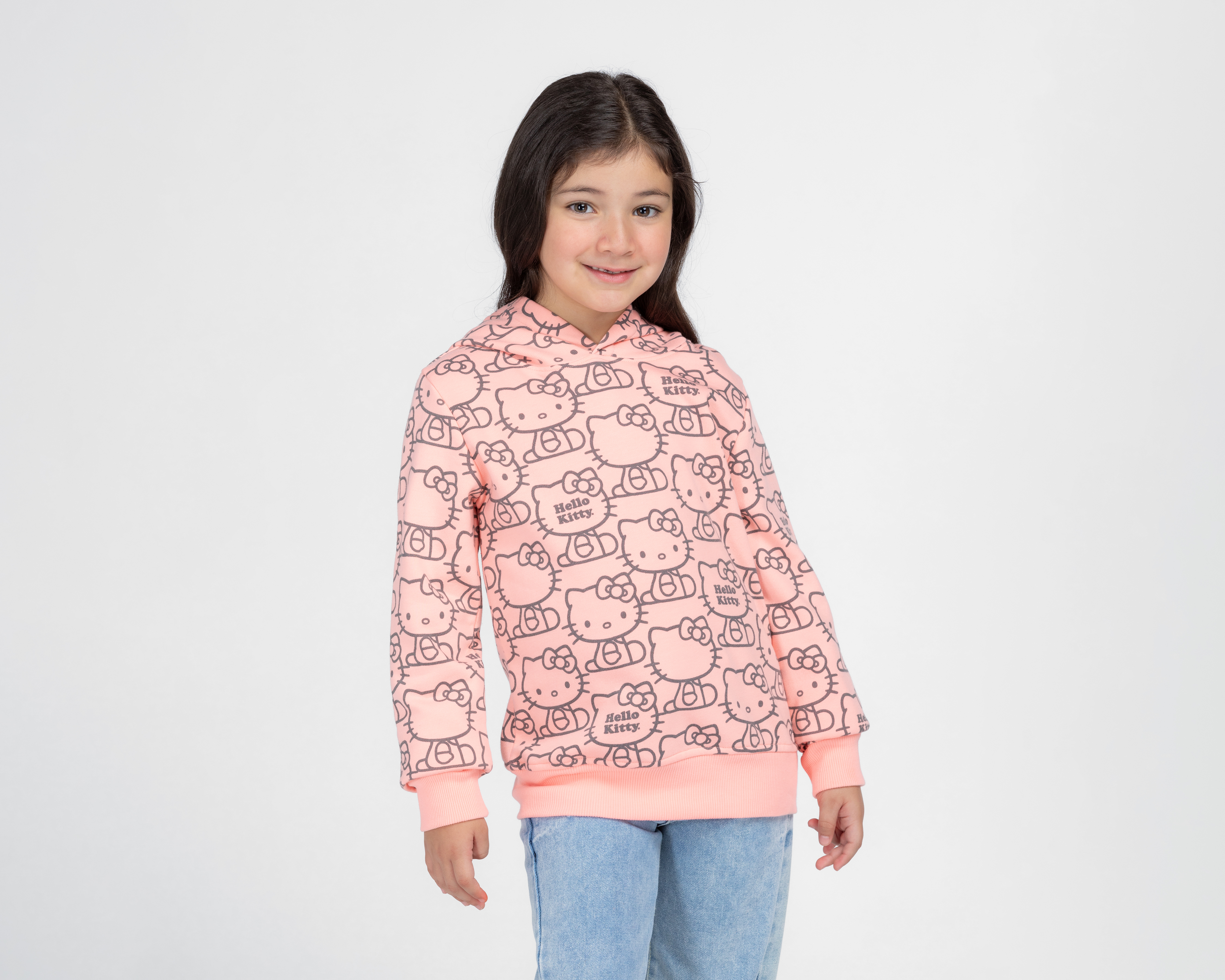 Foto 2 pulgar | Foto 1 | Sudadera Hello Kitty con Capucha para Niña