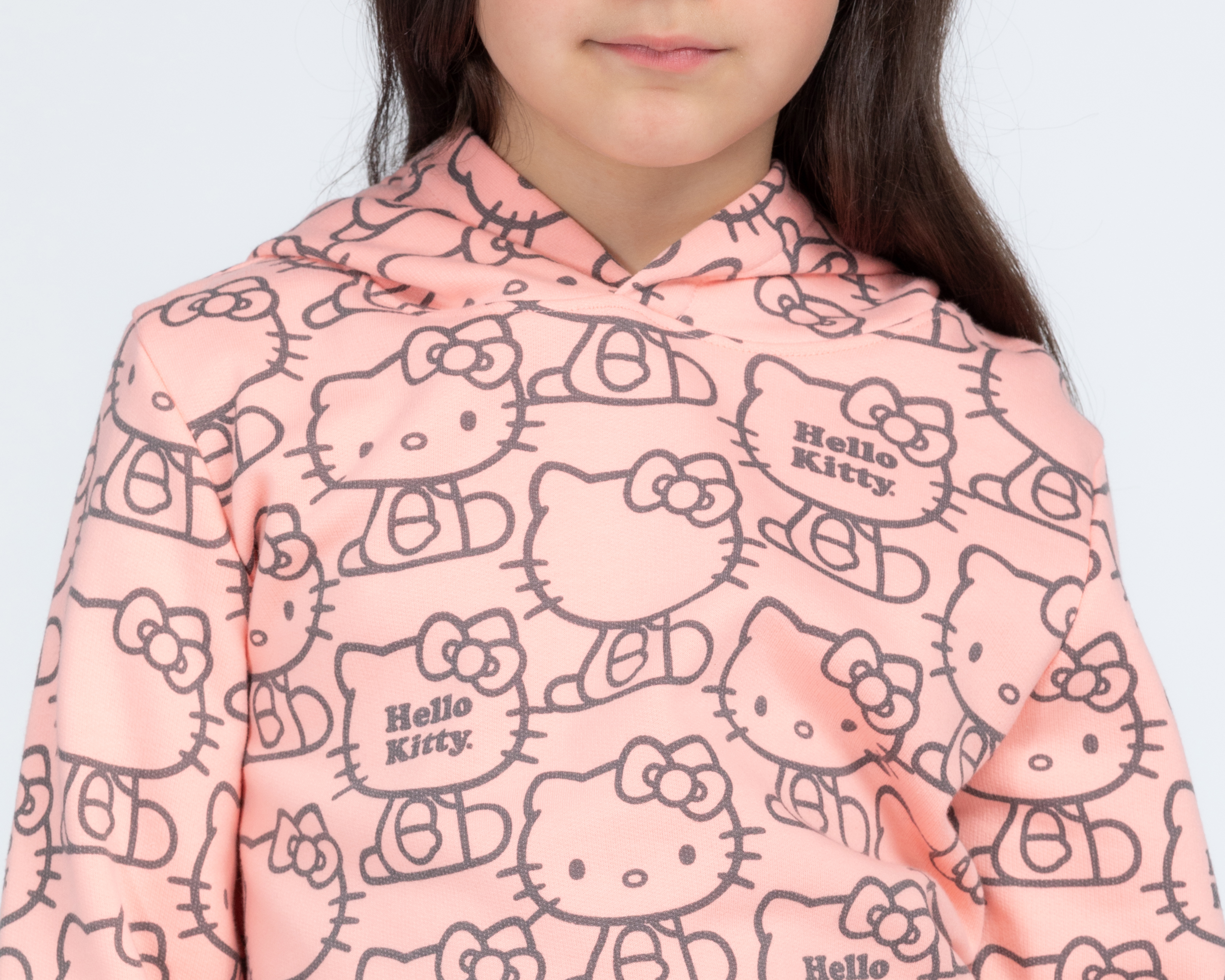 Foto 4 pulgar | Foto 3 | Sudadera Hello Kitty con Capucha para Niña