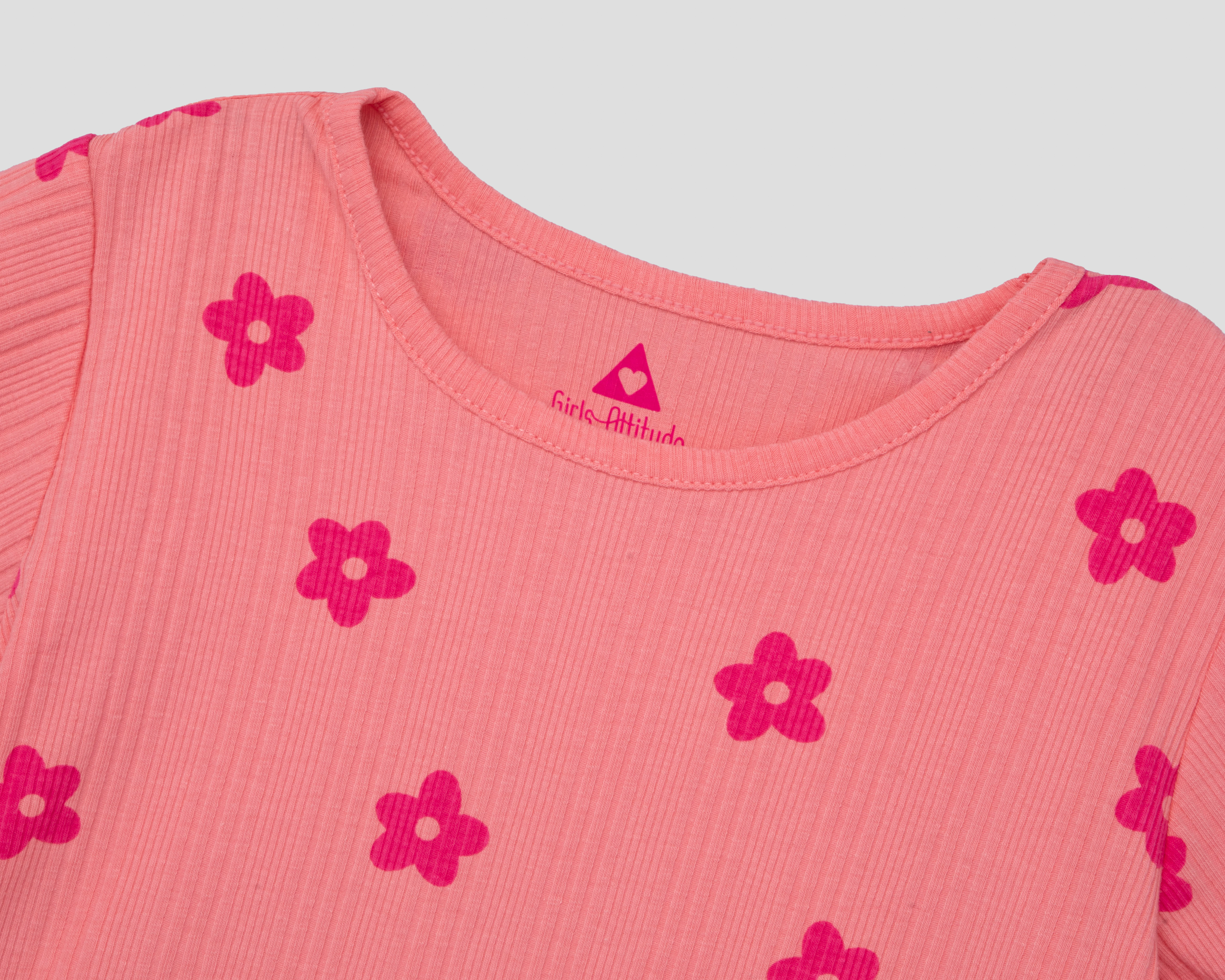 Foto 4 pulgar | Foto 3 | Playera Girls Attitude para Niña 2 Piezas