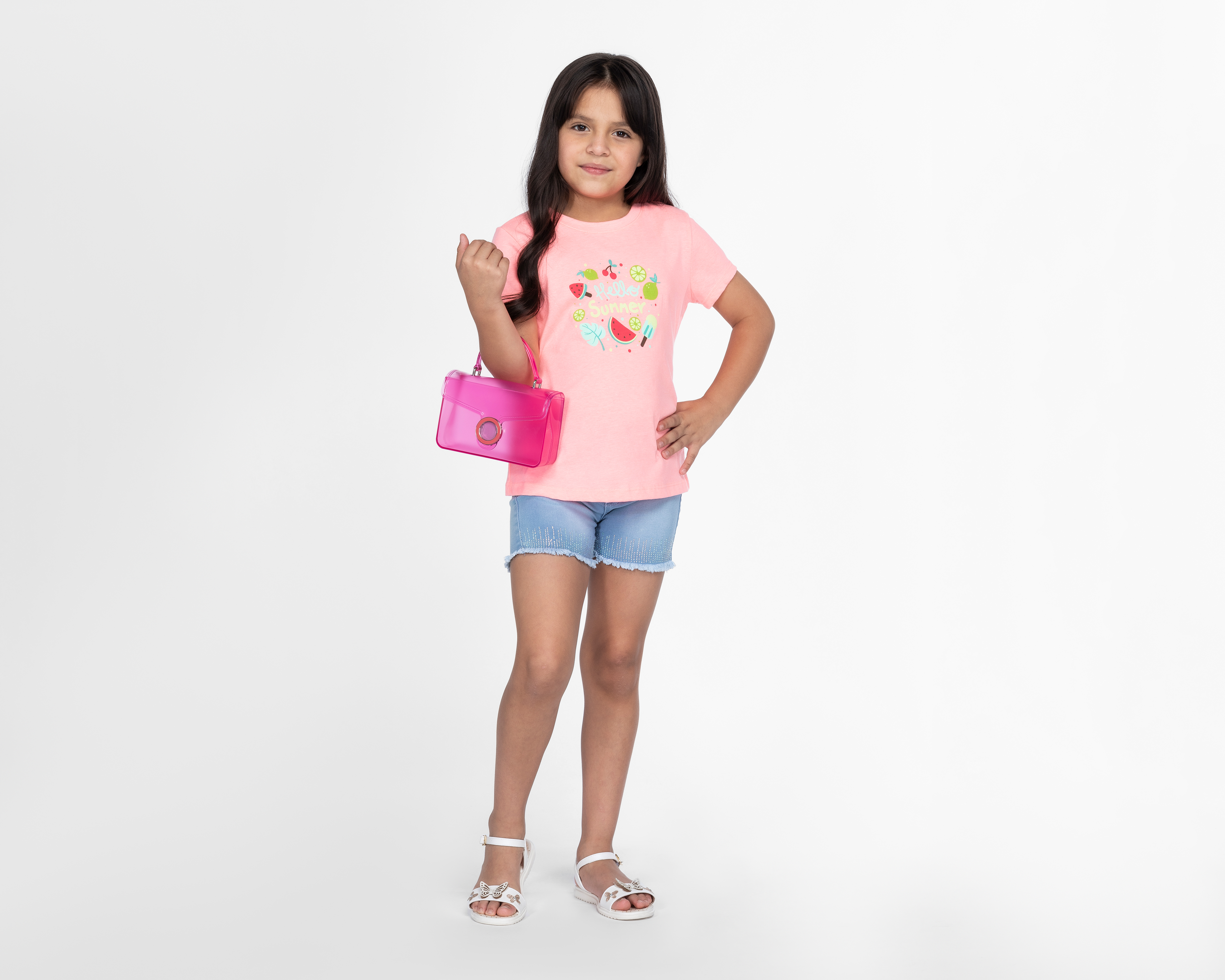 Foto 3 pulgar | Foto 2 | Playera Girls Attitude Manga Corta Estampada para Niña