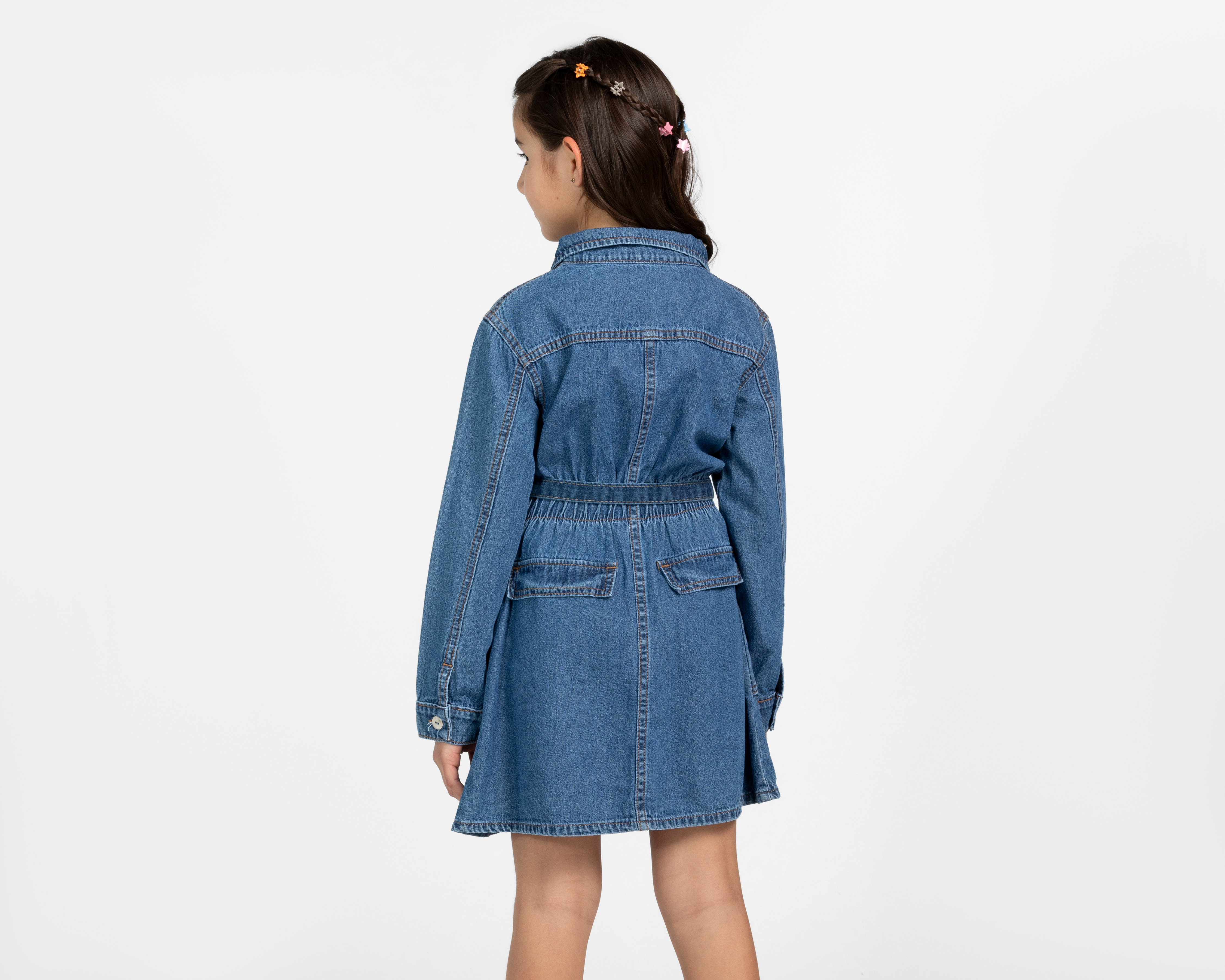 Foto 2 | Foto 2 | Vestido Azul Refill para Niña