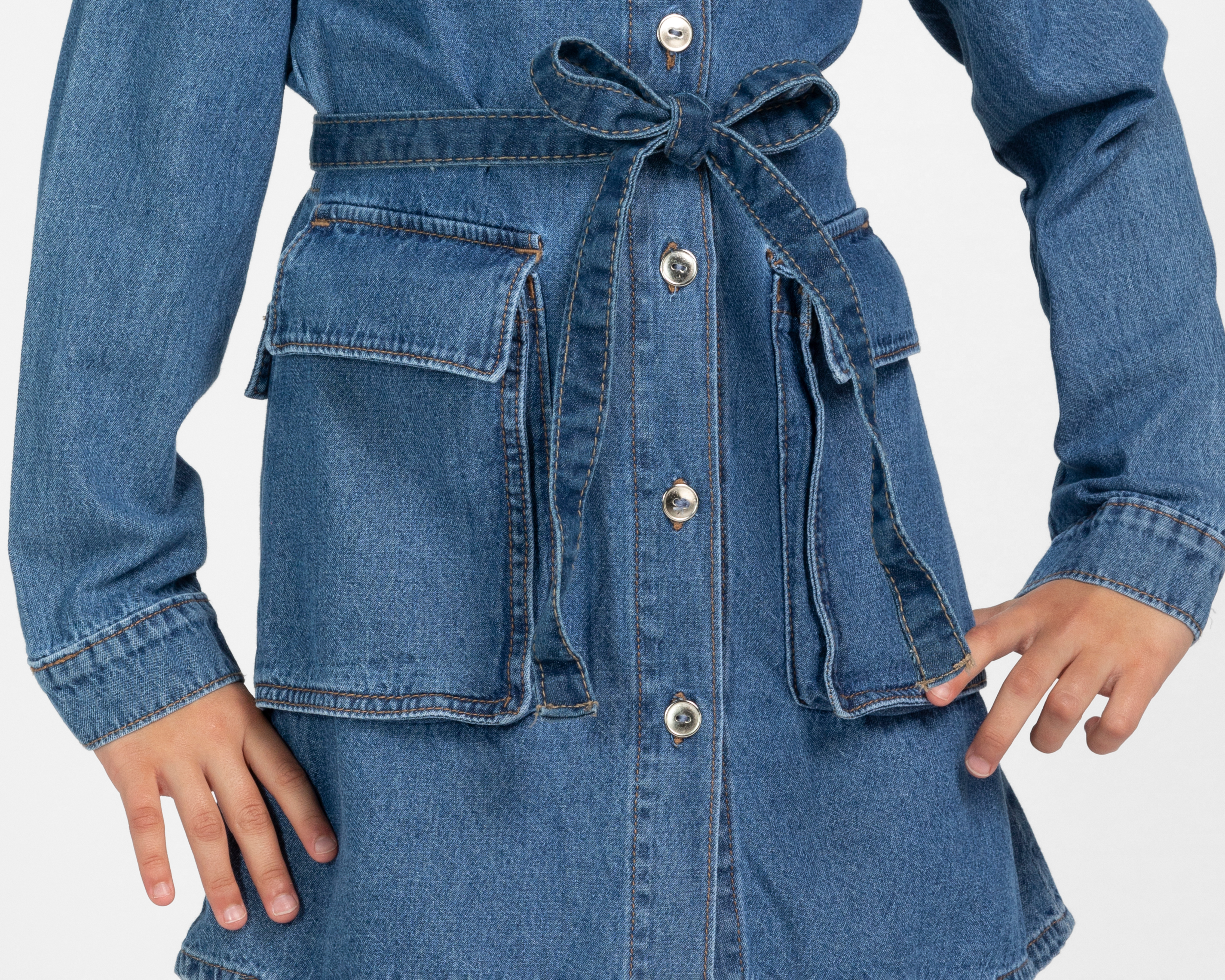 Foto 5 pulgar | Foto 4 | Vestido Azul Refill para Niña