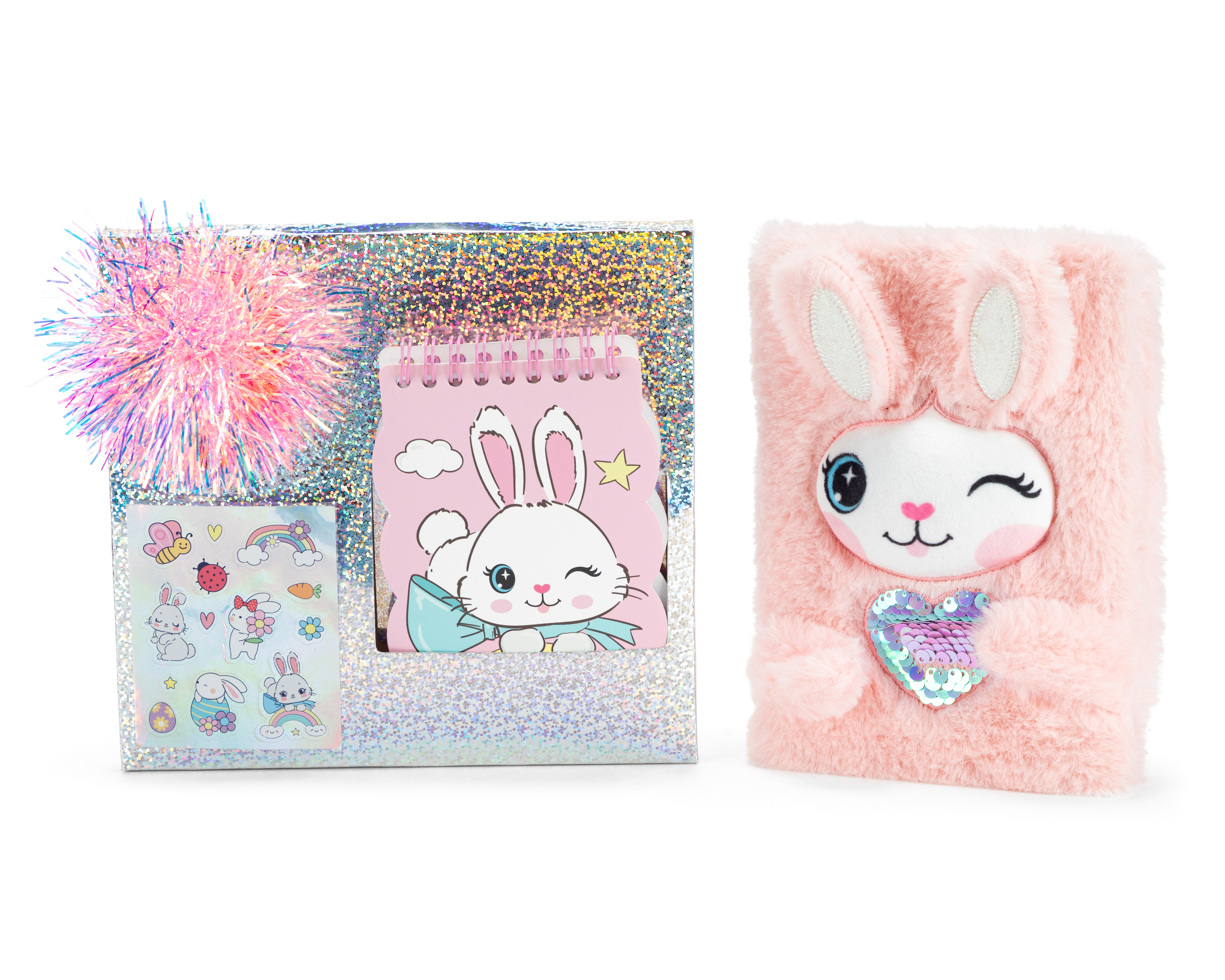 Foto 1 | Foto 1 | Set de Diario de Peluche, Calcomanías y Pluma Girls Attitude