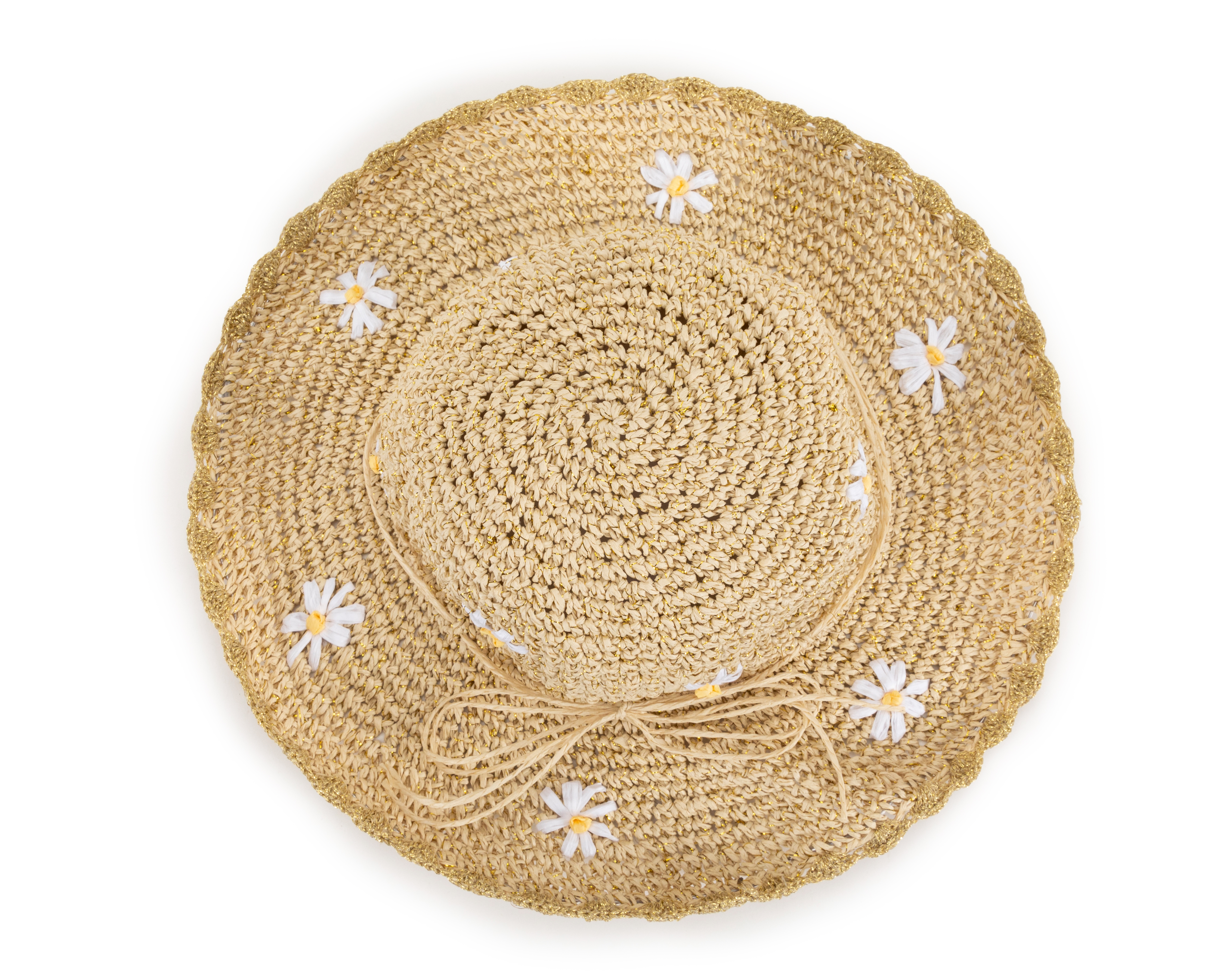 Sombrero de Playa Rio Beach con Flores