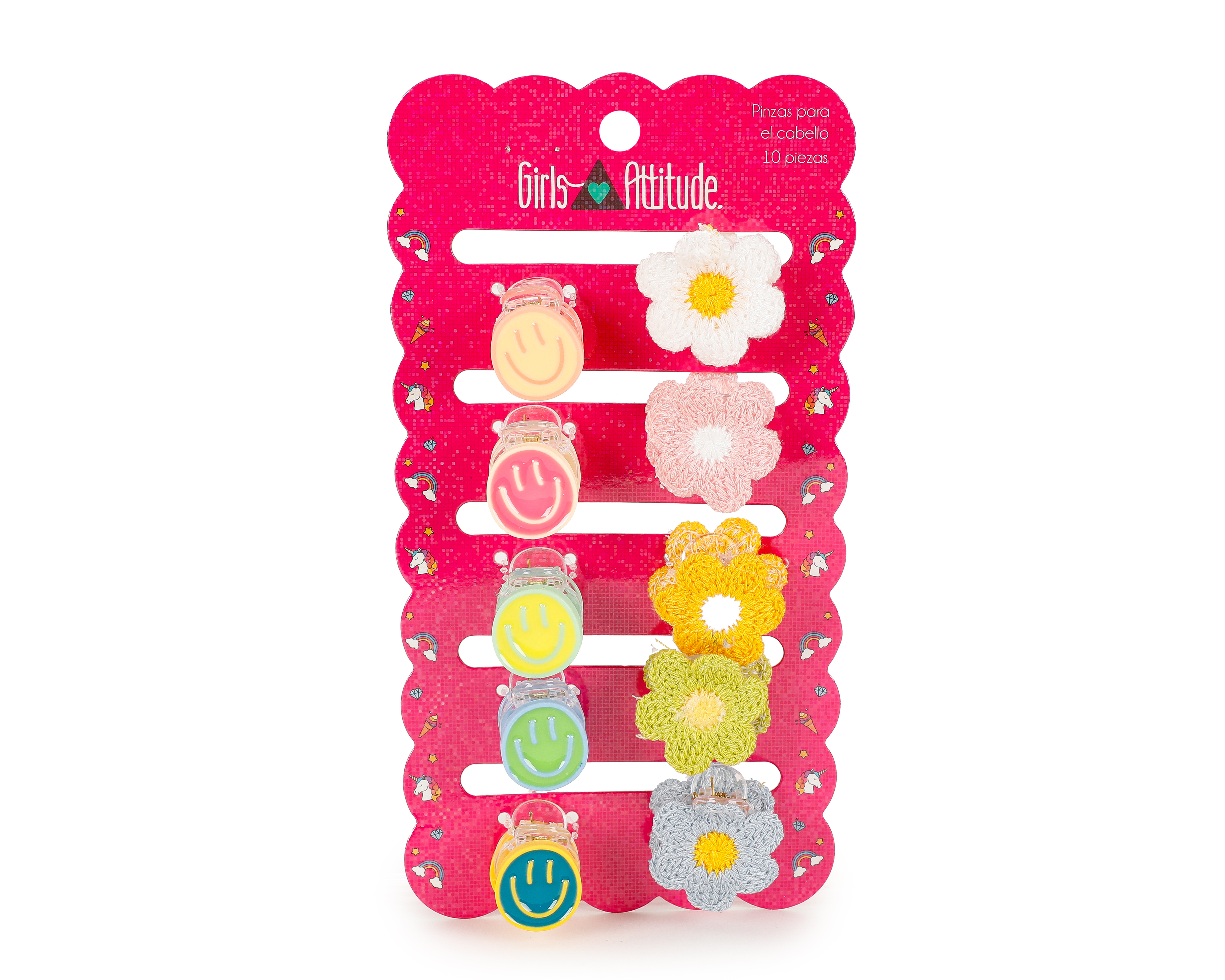 Foto 2 pulgar | Foto 1 | Broches para Cabello Girls Attitude 10 Piezas