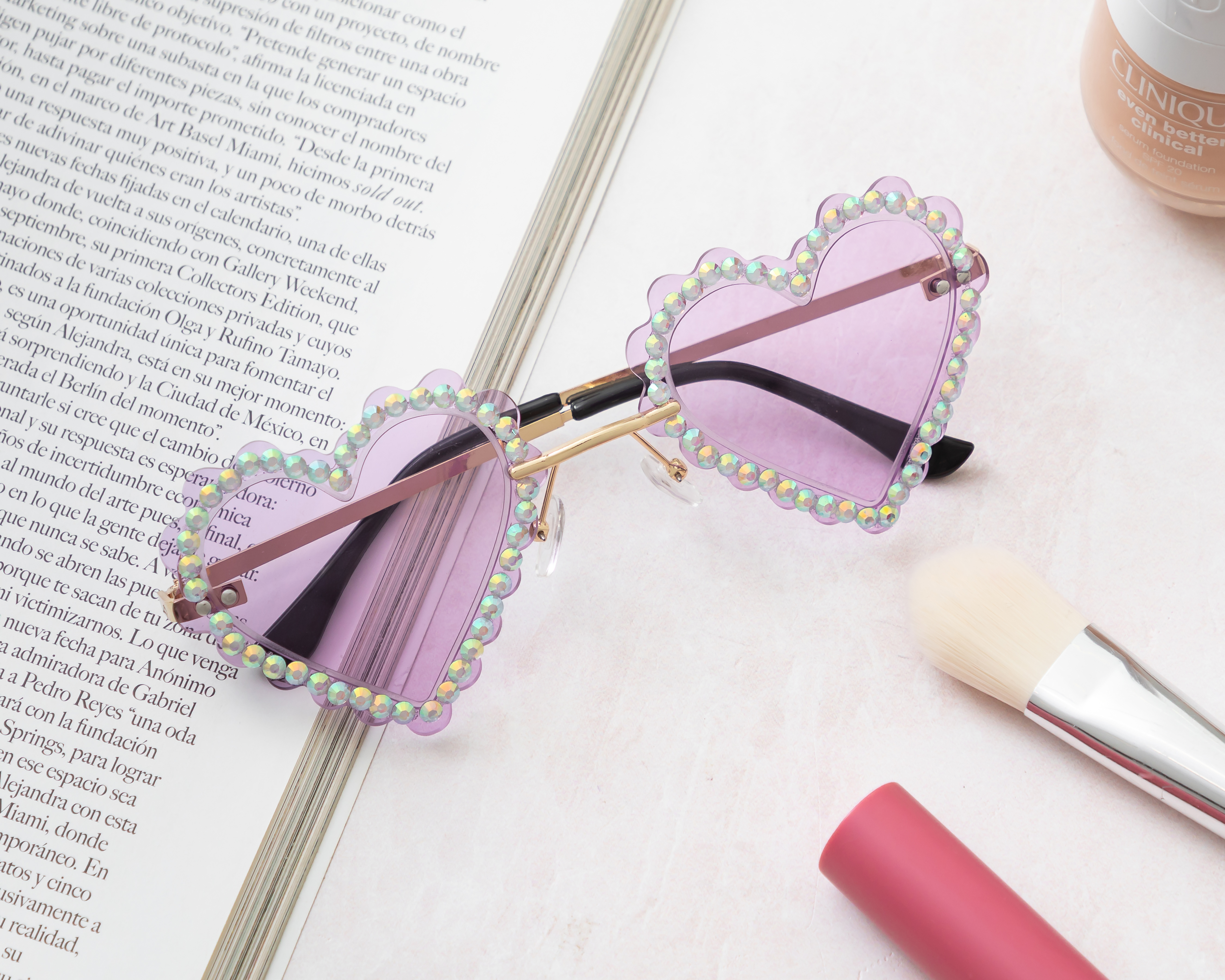 Foto 6 pulgar | Foto 5 | Lentes de Sol para Niña Girls Attitude de Corazón Dorado