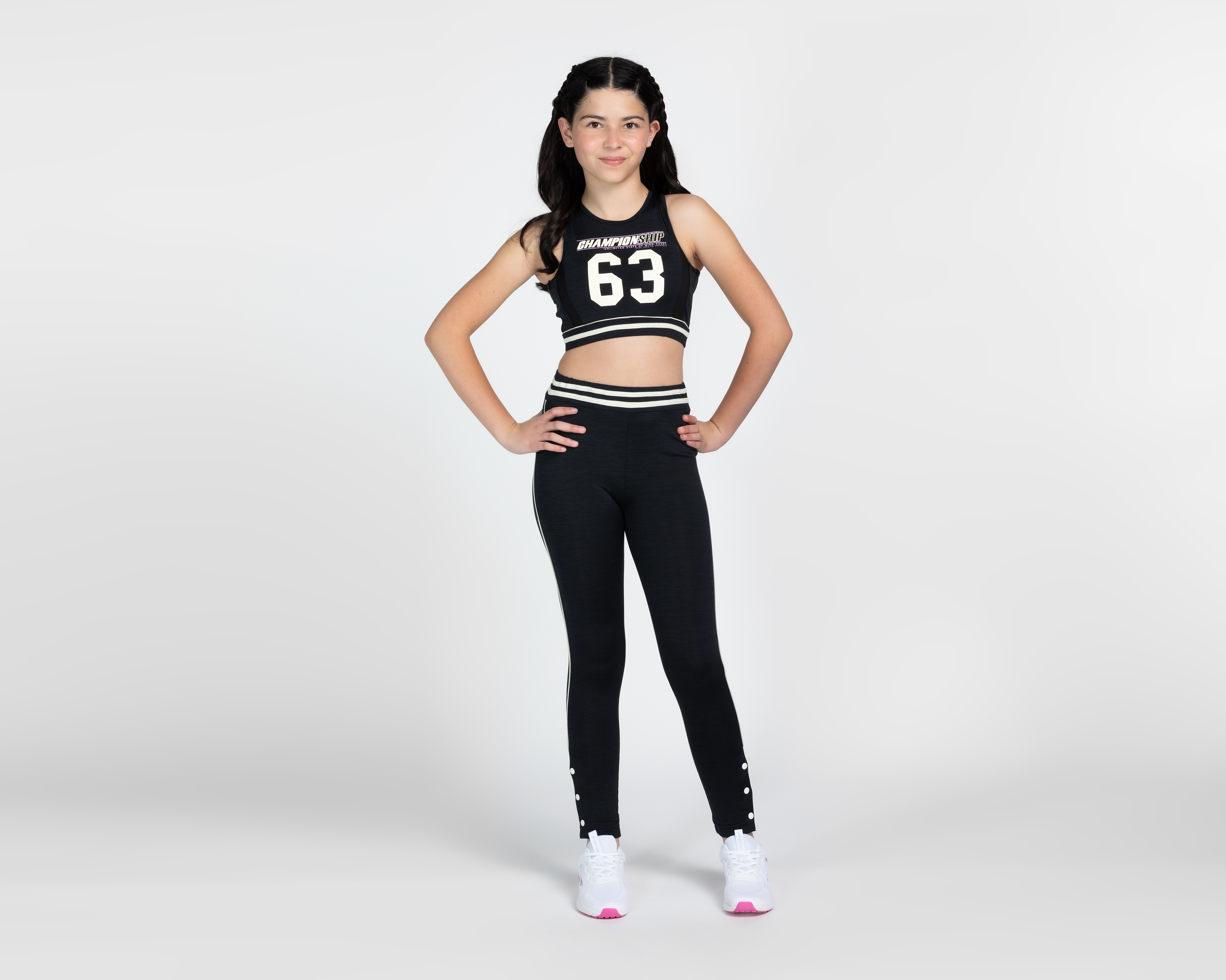 Foto 2 pulgar | Foto 1 | Conjunto de Top y Leggings Sportline para Niña