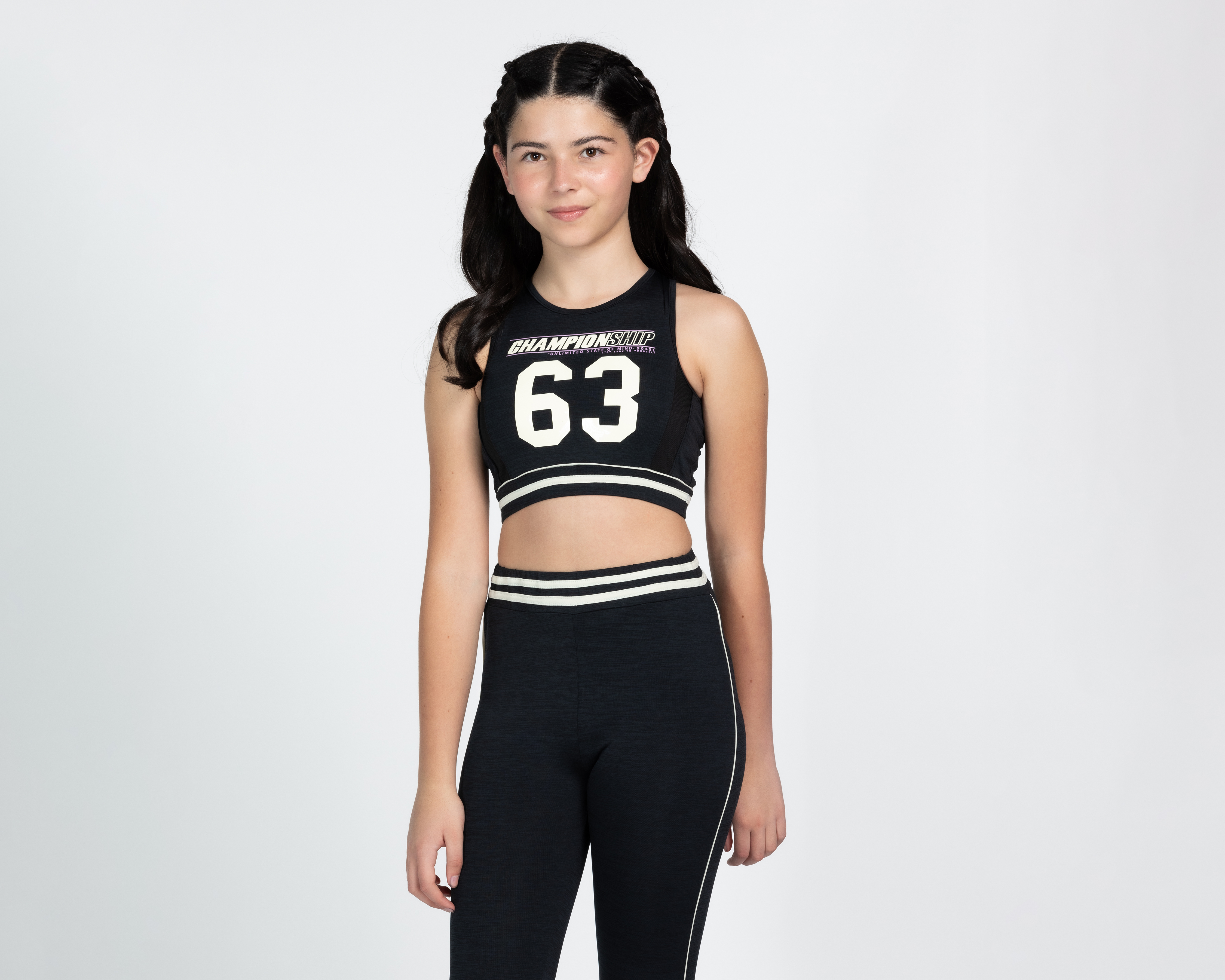 Foto 4 pulgar | Foto 3 | Conjunto de Top y Leggings Sportline para Niña