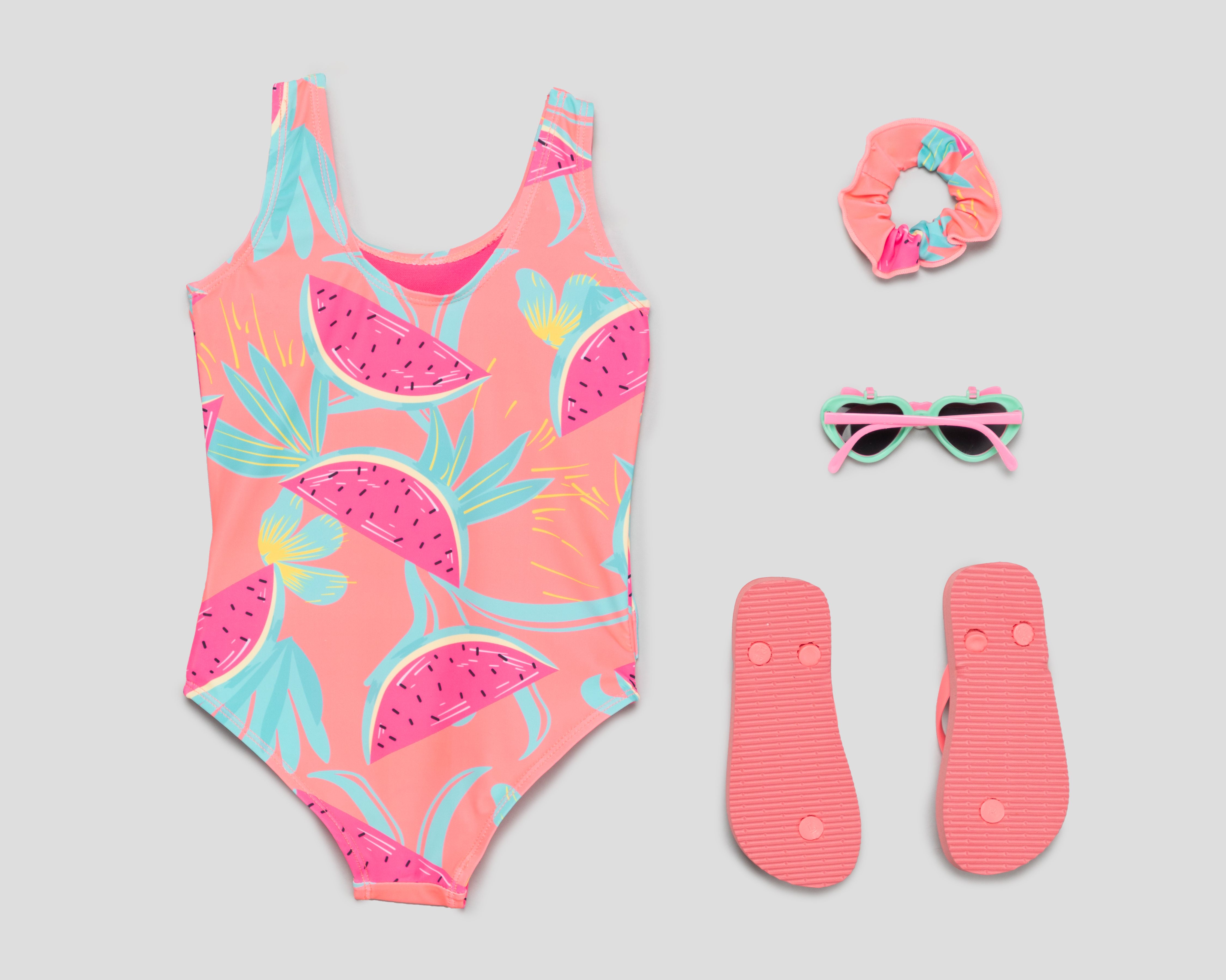 Foto 3 pulgar | Foto 2 | Traje de Baño Rio Beach Print de Sandias para Niña