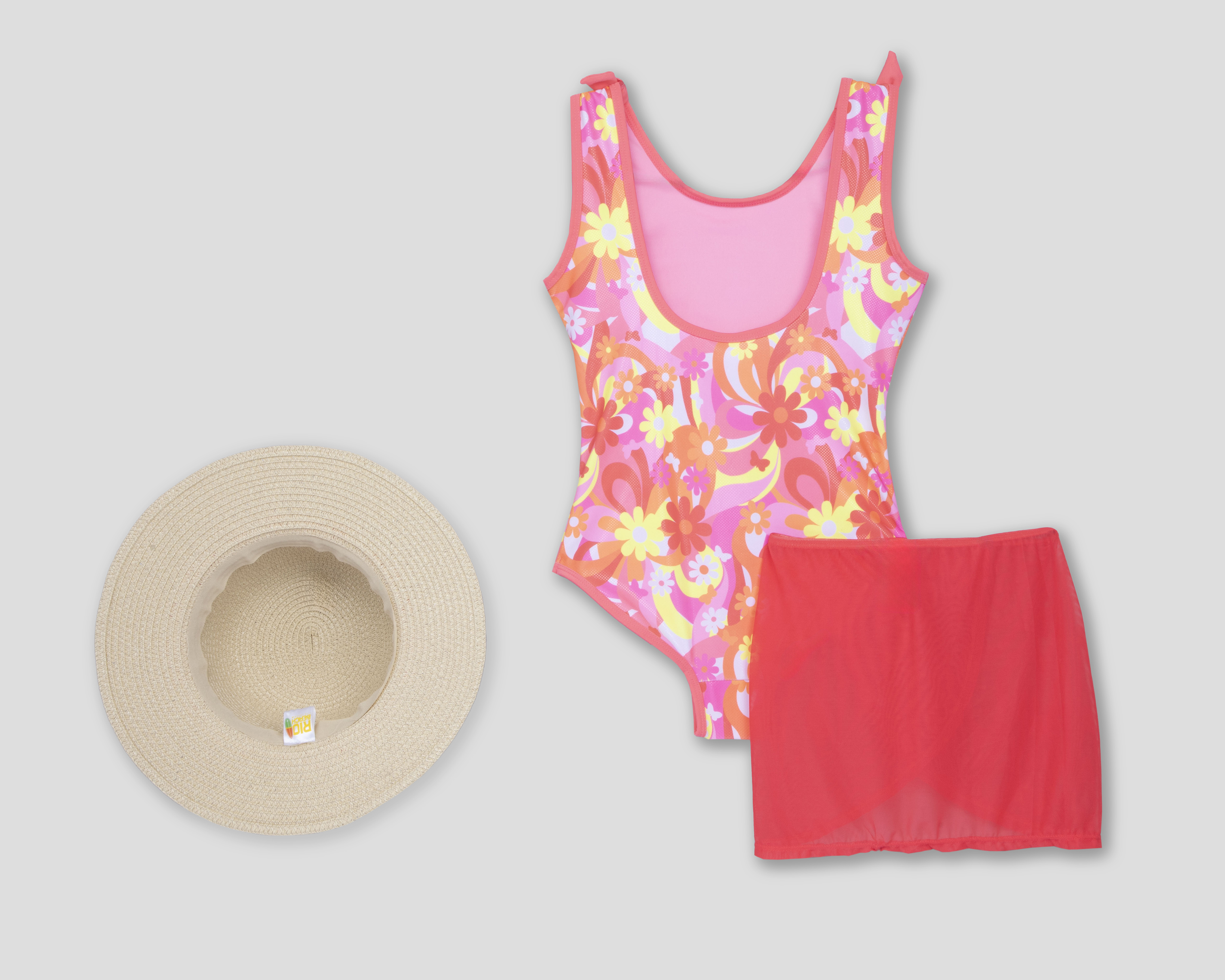 Foto 3 pulgar | Foto 2 | Traje de Baño Rio Beach Floral para Niña 3 Piezas