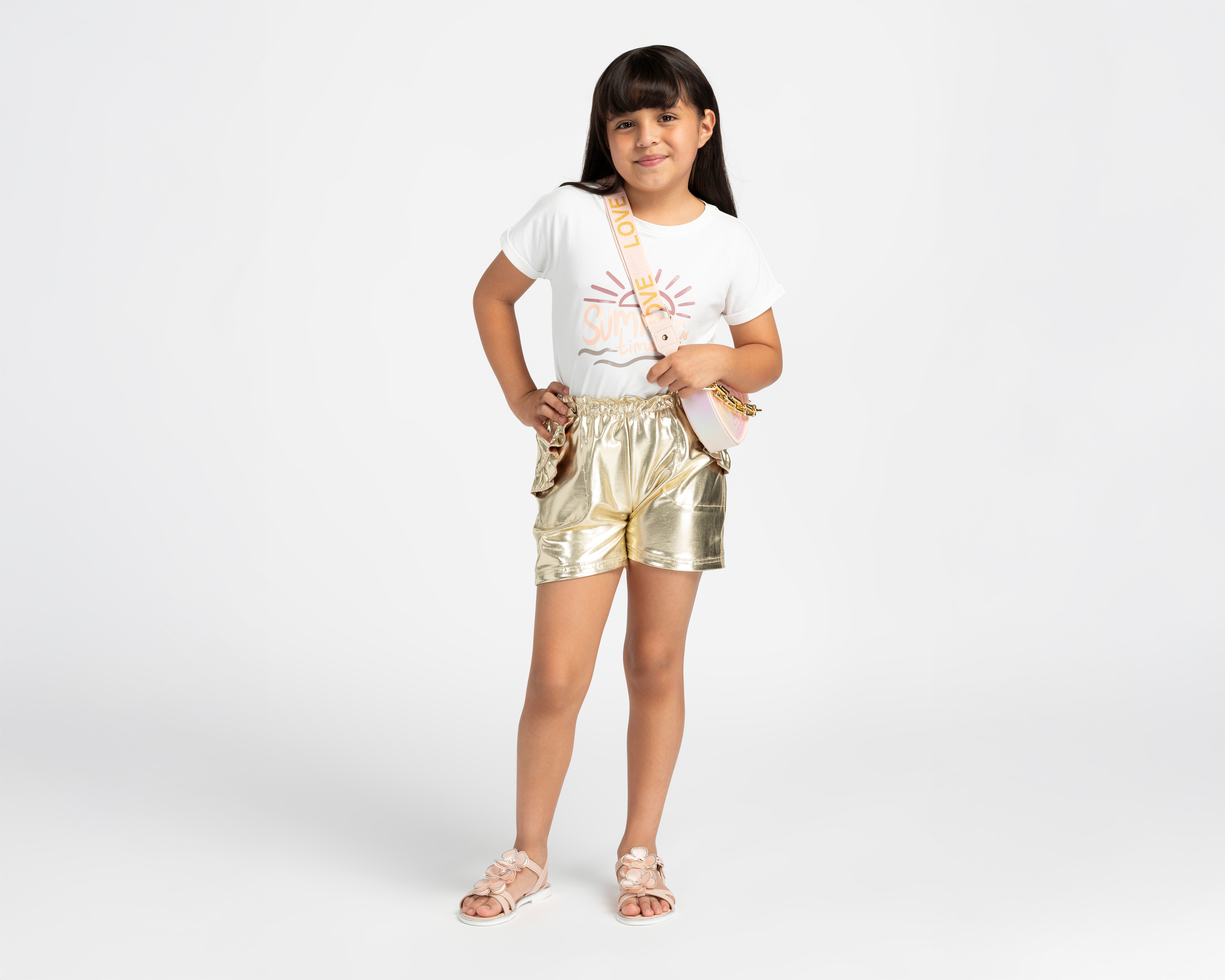 Foto 3 pulgar | Foto 2 | Short Girls Attitude para Niña