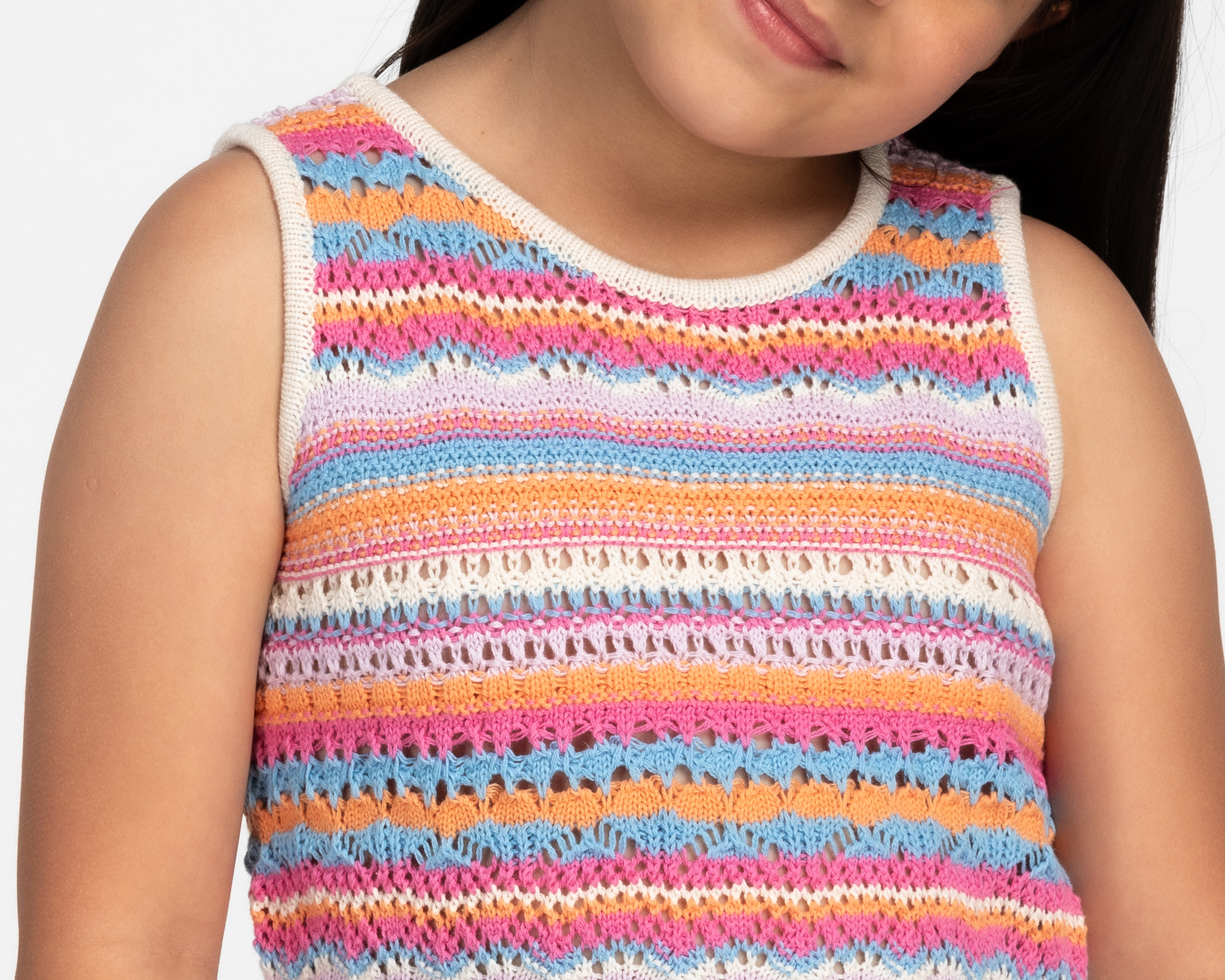 Foto 4 | Foto 4 | Blusa Girls Attitude sin Mangas a Rayas para Niña