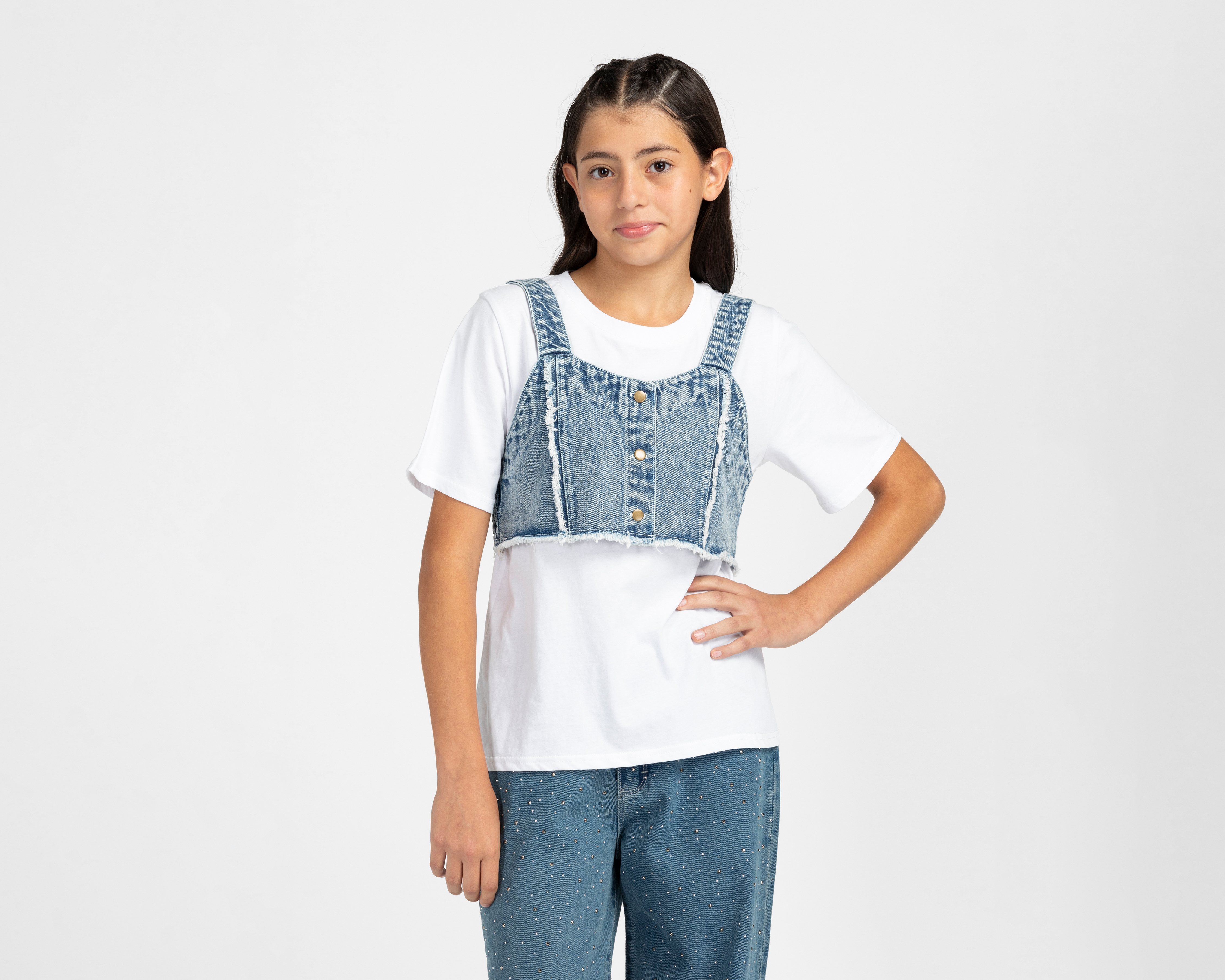 Foto 2 | Foto 2 | Playera y Crop Top Refill Juvenil