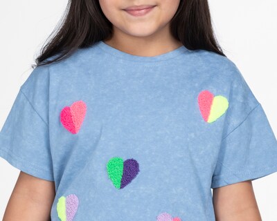 Foto 4 | Foto 4 | Playera de Cuello Redondo Azul Girls Attitude para Niña