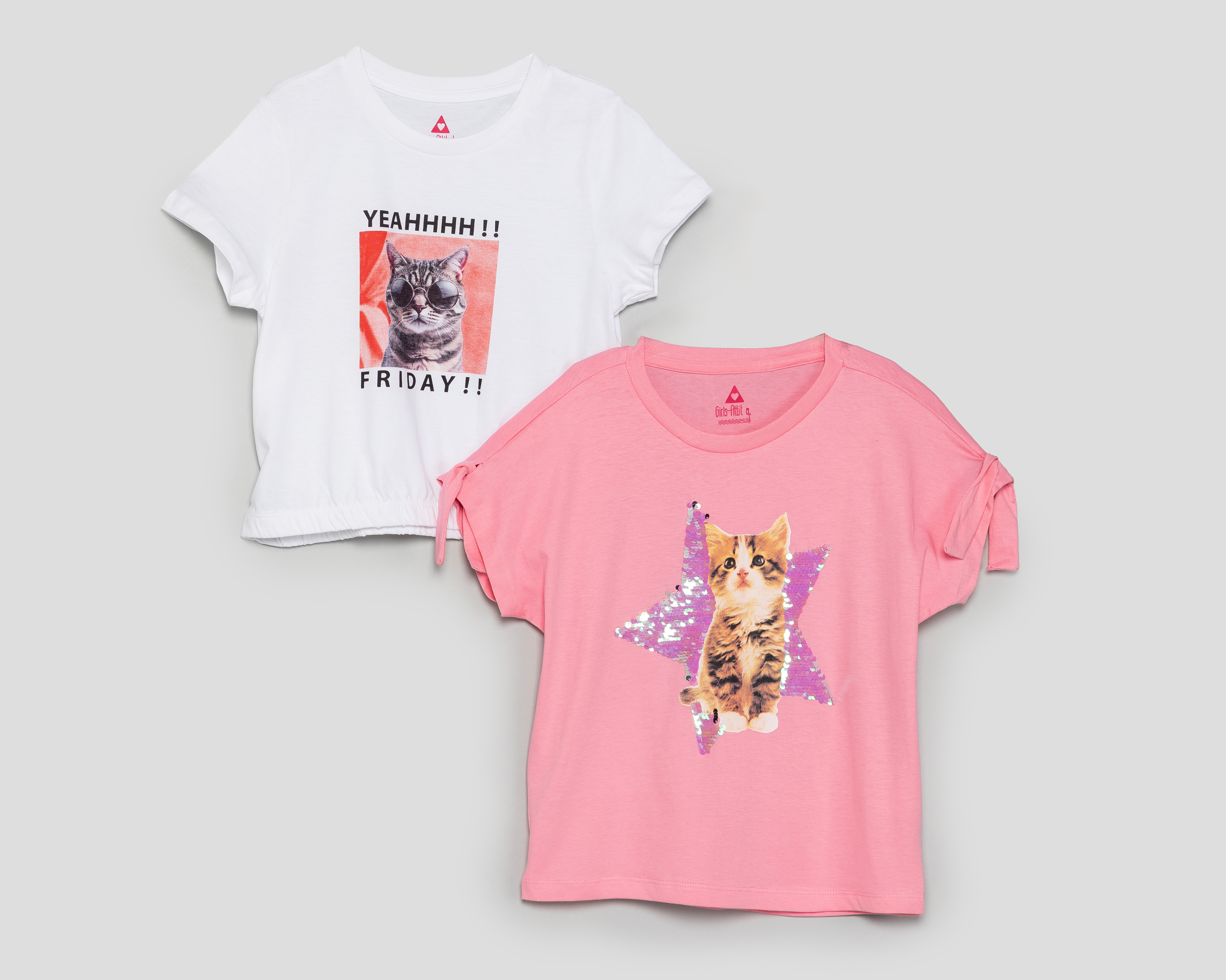 Playera Girls Attitude para Niña 2 Piezas