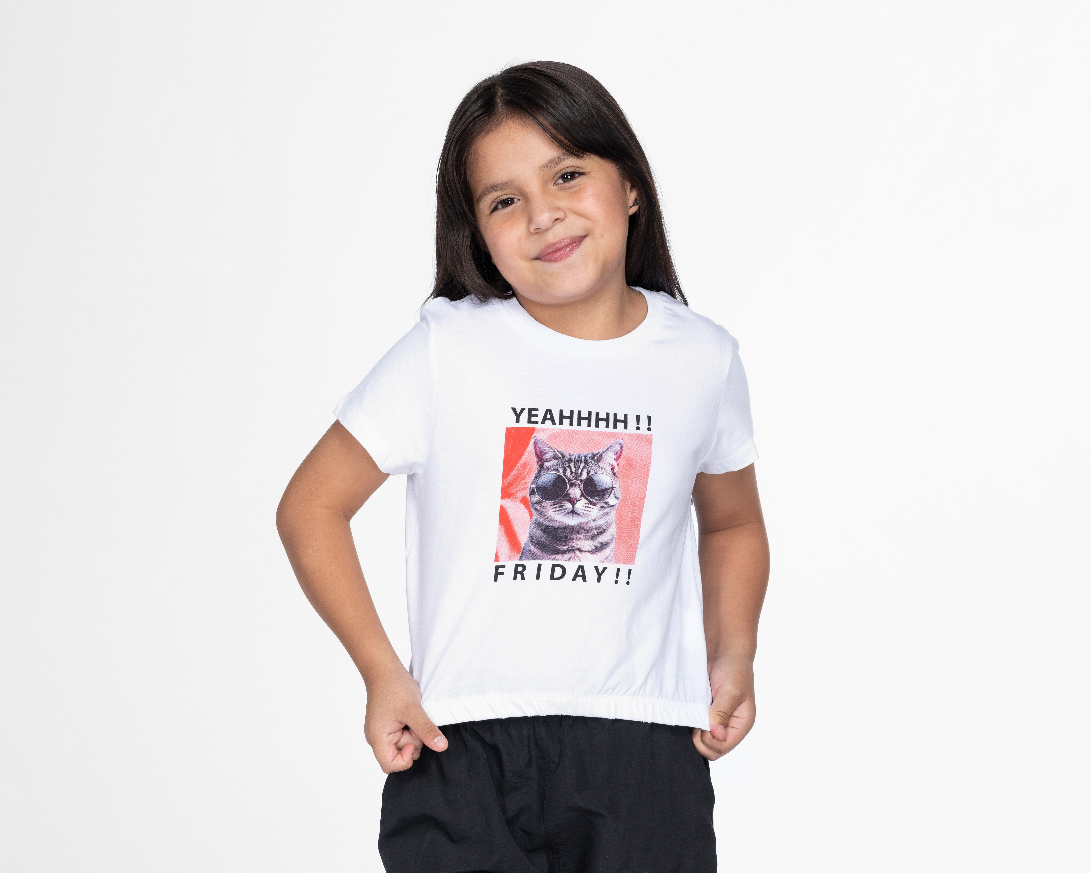 Foto 3 pulgar | Foto 2 | Playera Girls Attitude para Niña 2 Piezas