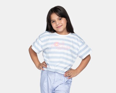 Foto 1 | Foto 1 | Playera Refill Manga Corta a Rayas para Niña