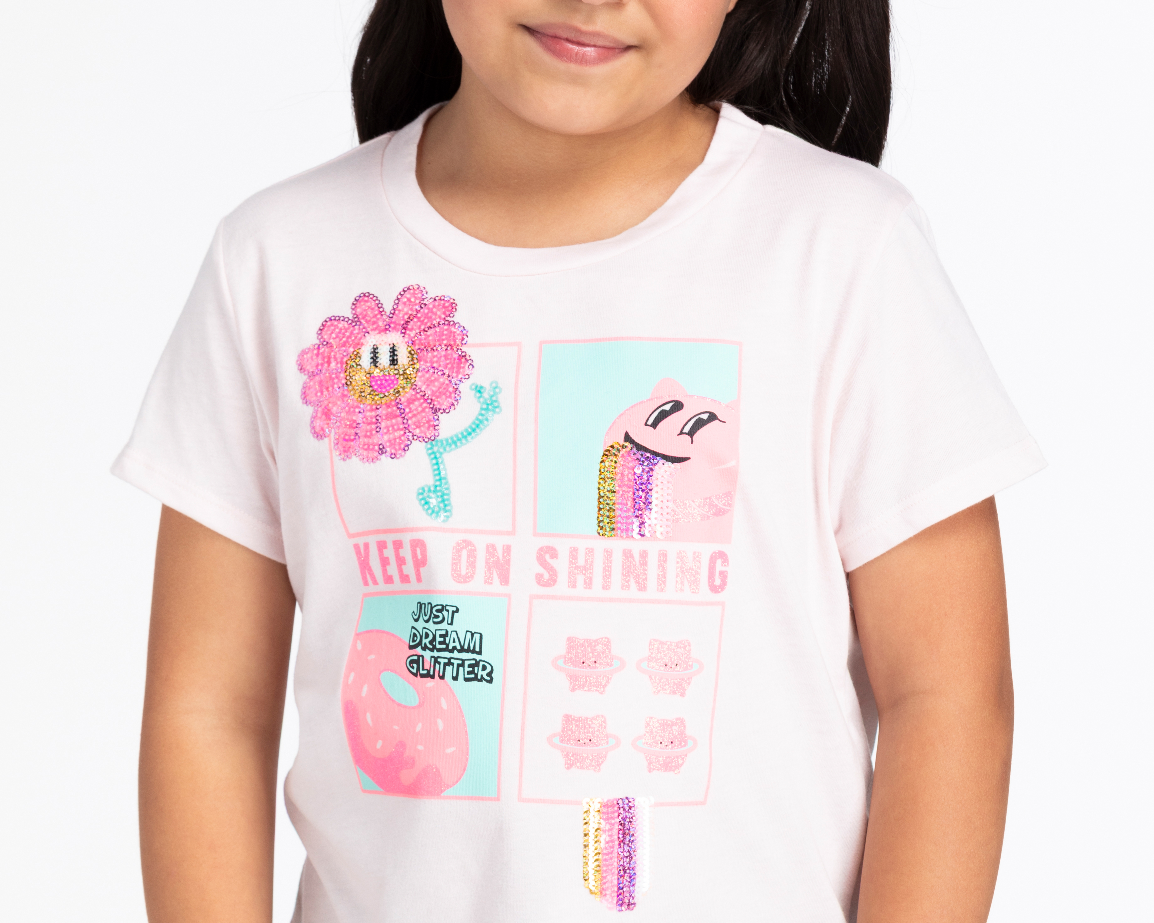 Foto 6 pulgar | Foto 5 | Playera Girls Attitude para Niña 2 Piezas