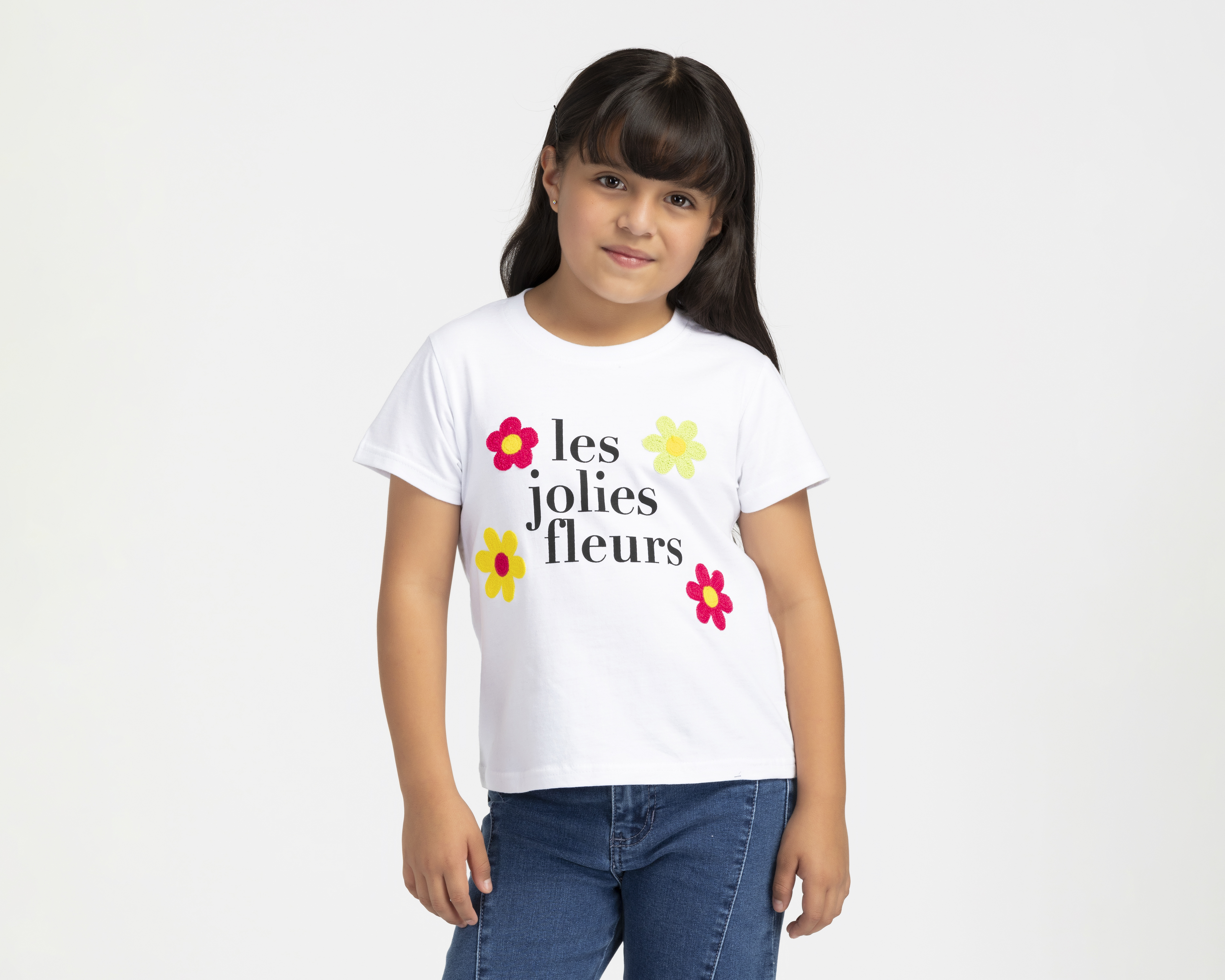 Foto 2 pulgar | Foto 1 | Playera Girls Attitude Manga Corta Estampada para Niña