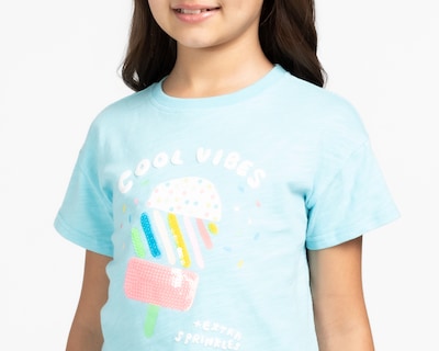 Foto 4 | Foto 4 | Playera Girls Attitude Manga Corta Print Paleta para Niña