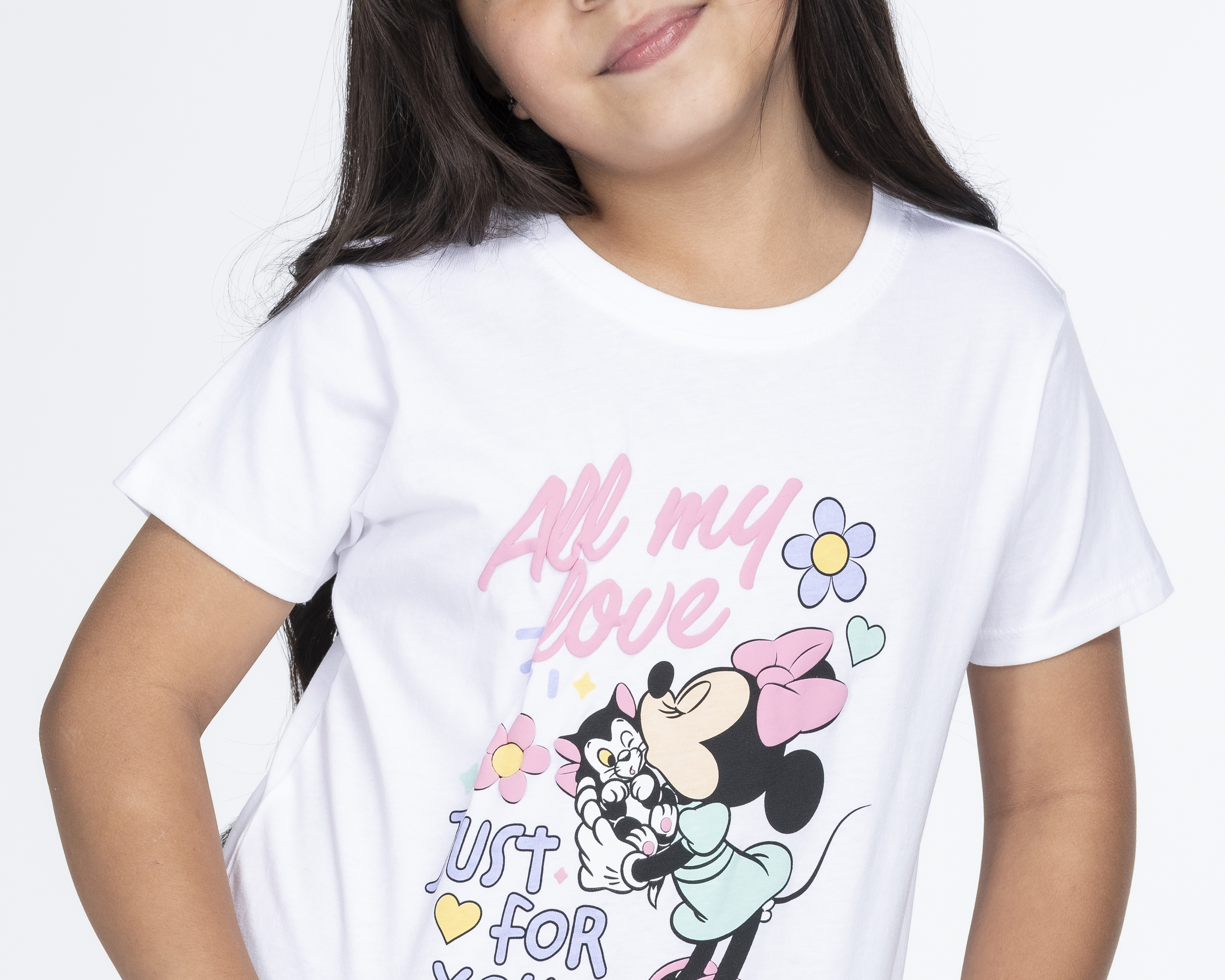 Foto 5 pulgar | Foto 4 | Playera Disney Minnie Mouse Manga Corta para Niña