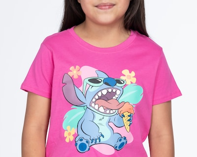 Foto 4 | Foto 4 | Playera Disney Lilo & Stitch Manga Corta para Niña