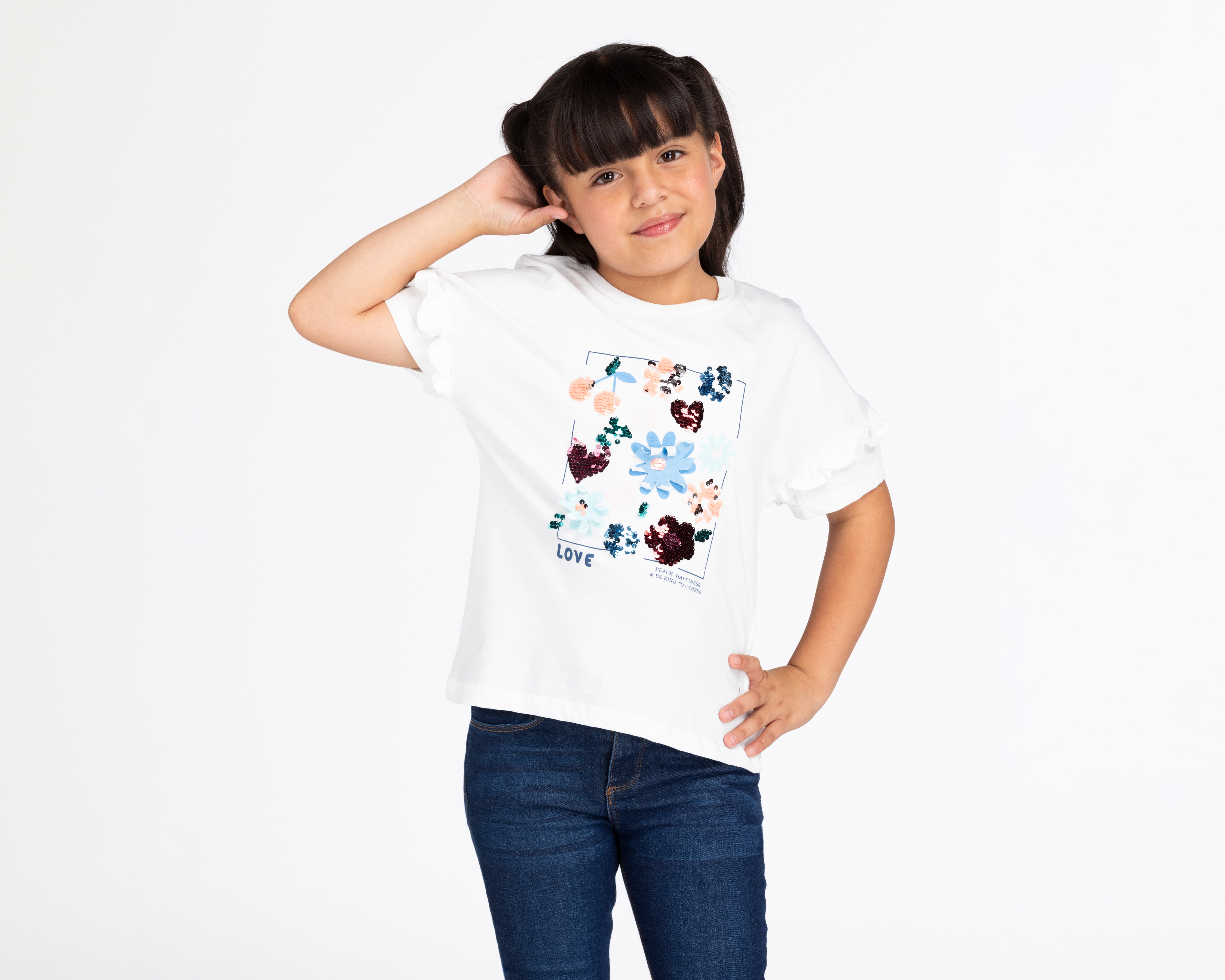 Playera Girls Attitude Manga Corta para Niña