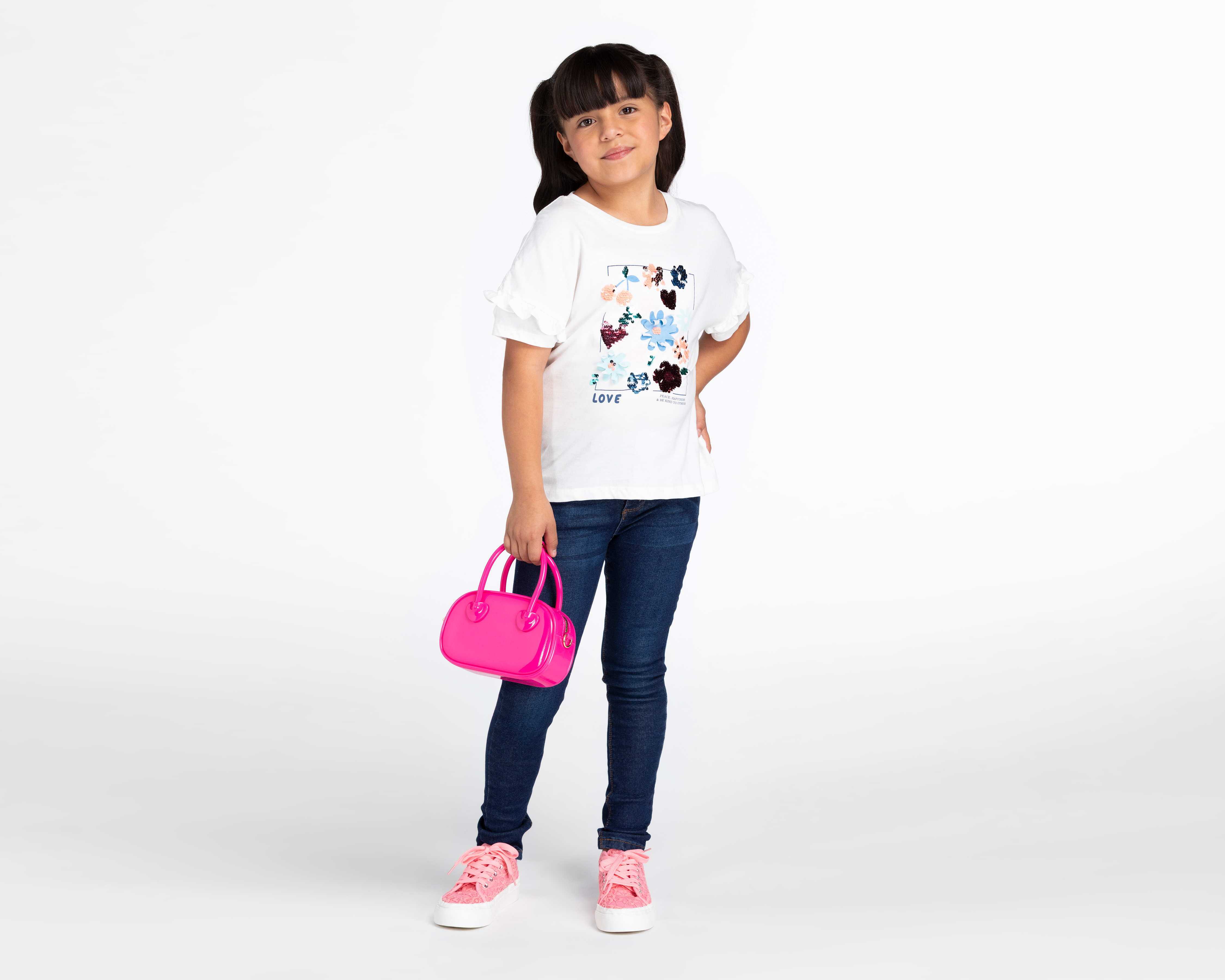 Foto 3 pulgar | Foto 2 | Playera Girls Attitude Manga Corta para Niña