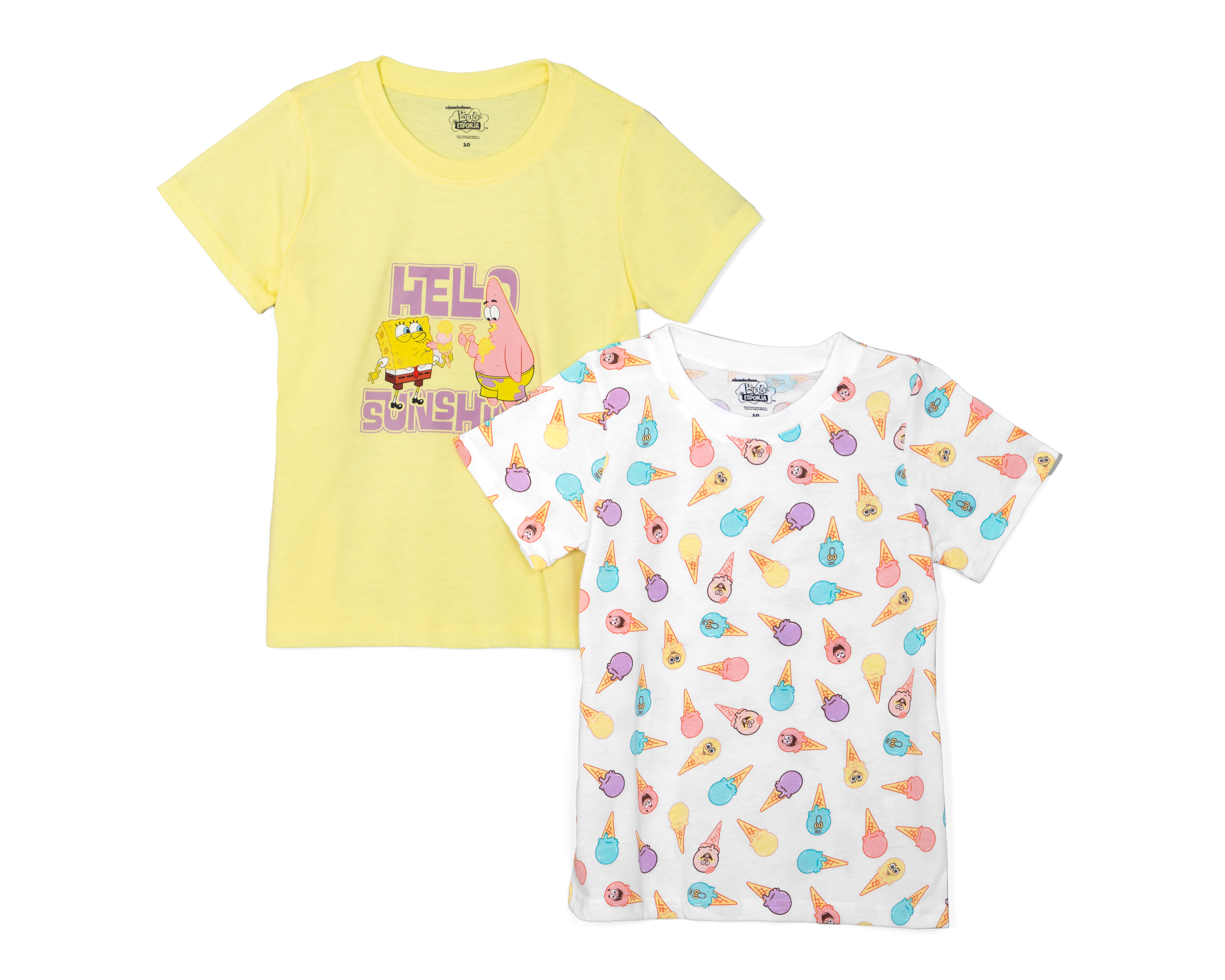 Playera Bob Esponja para Niña 2 Piezas